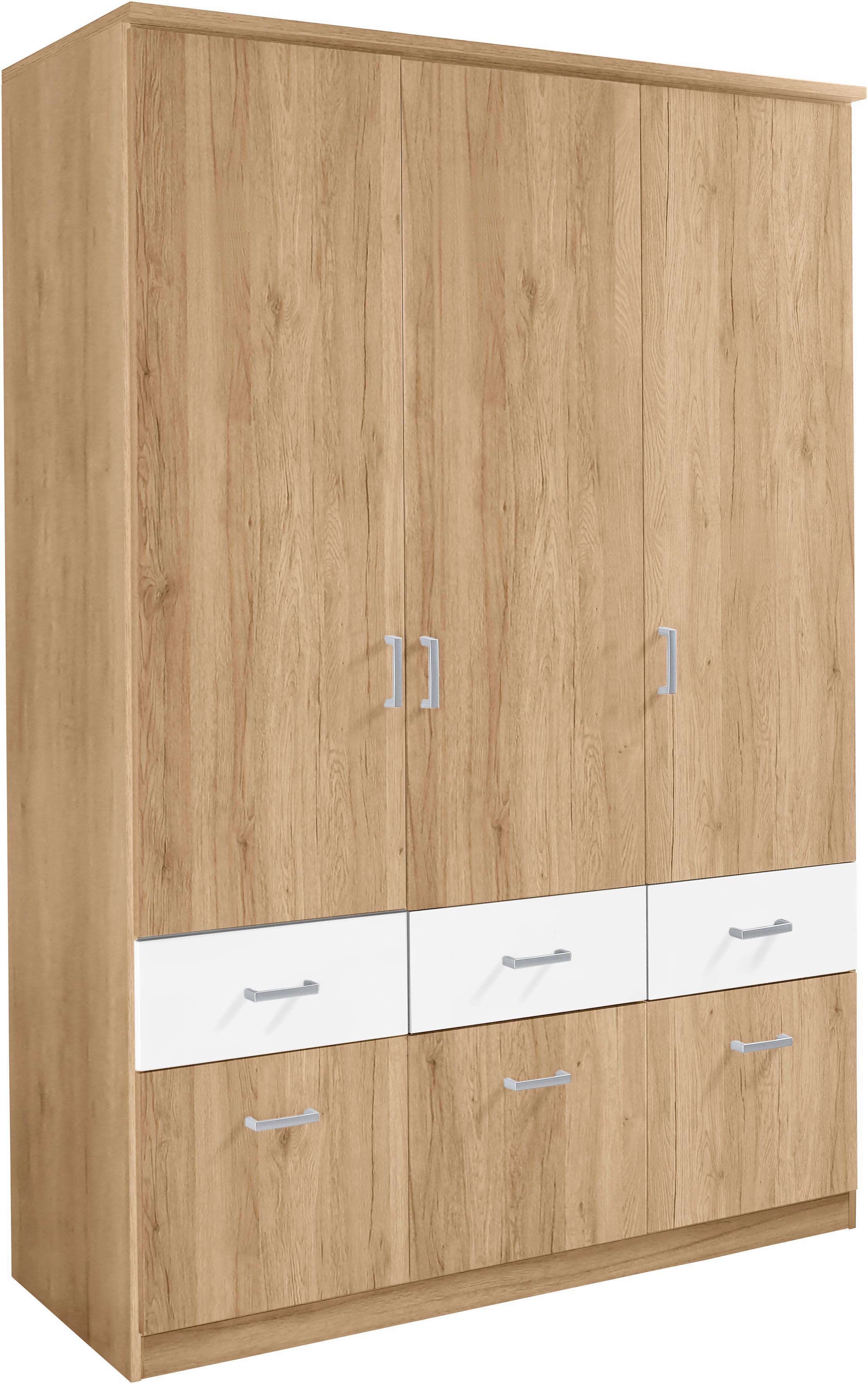 rauch Kleiderschrank "Kleiderschrank Schrank Garderobe deckenhoher Schrank BREMEN" optional mit Spiegel, Breiten: 91/136/181 cm, Höhe: 199 cm, in vielen Farbvariationen, inkl. Kranzblende MADE IN GERMANY
