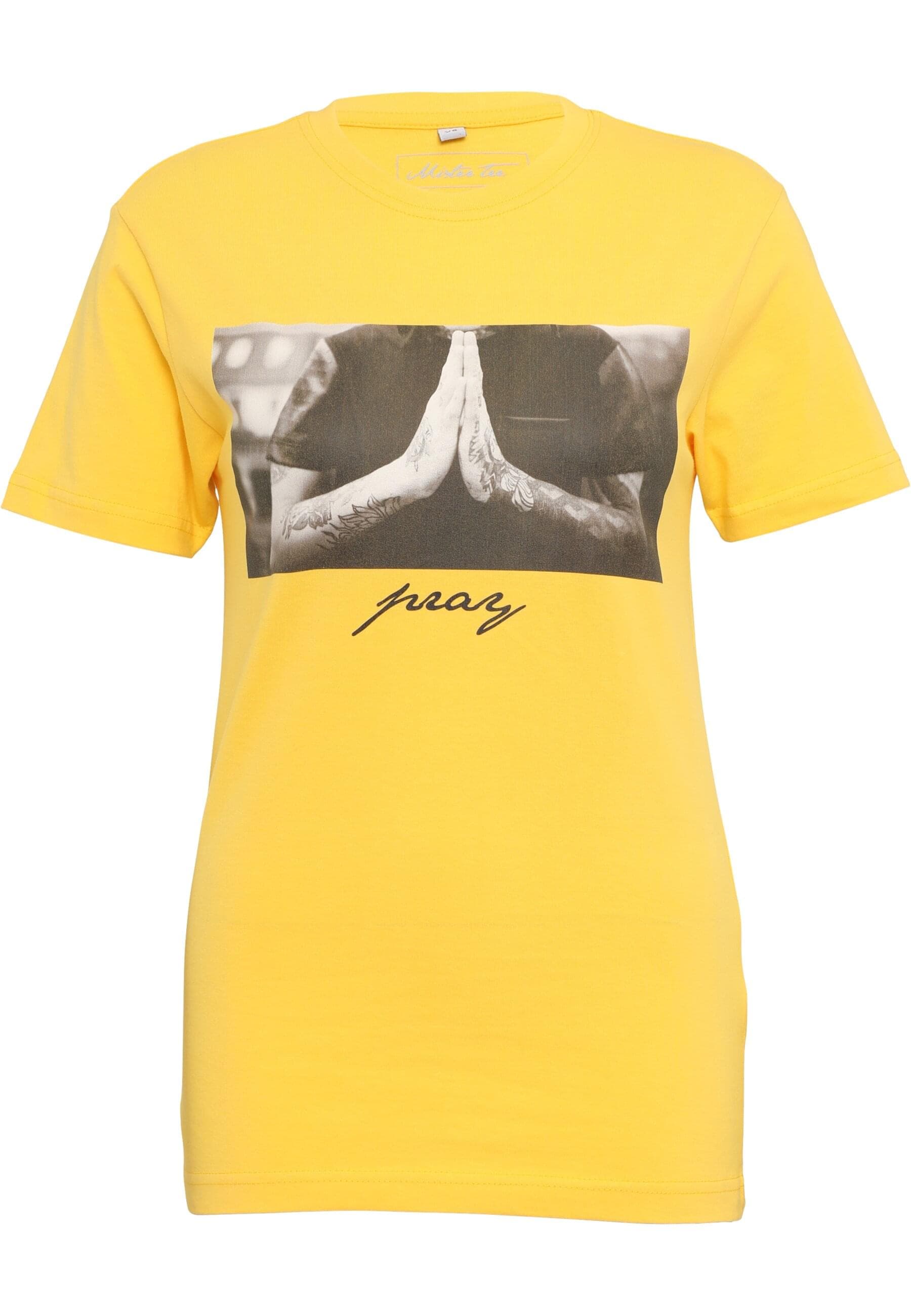 MisterTee Kurzarmshirt »MisterTee Damen Ladies Pray Tee«, (1 tlg.)
