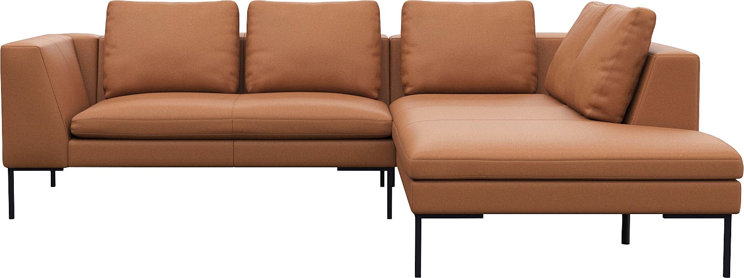 FLEXLUX Ecksofa "Loano, superbequemer Sitzkomfort durch Kaltschaum im Sitz, günstig online kaufen