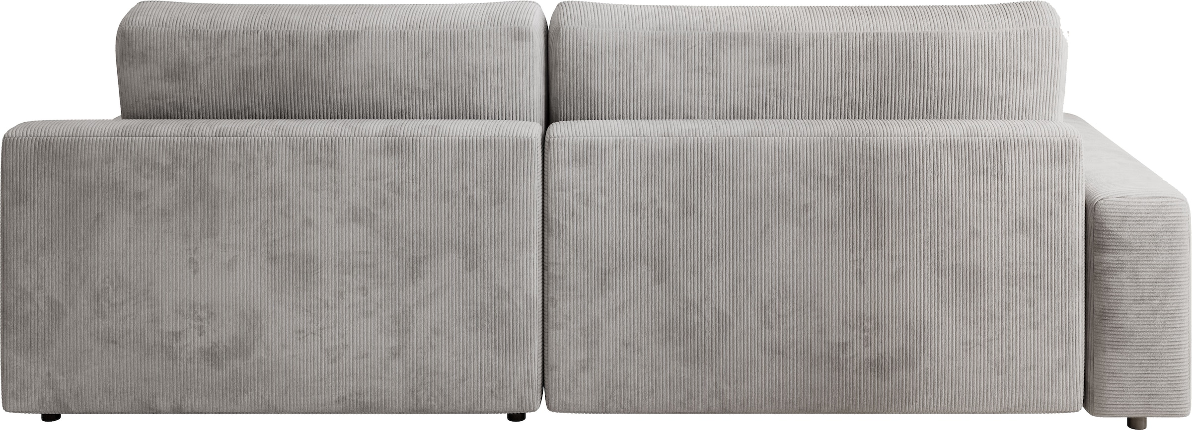 TRENDMANUFAKTUR Ecksofa »Challenge, Schlafsofa mit Bettkasten, Couch in L-Form, Breite 245 cm«, Recamiere beidseitig montierbar, mit Bettfunktion, trendiger Cordstoff