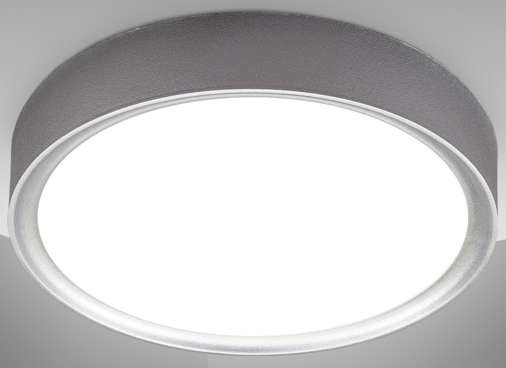 B.K.Licht LED Deckenleuchte,  mit 1 x LED-Platine 12 Watt, 1.200lm,4.000K, nicht dimmbar, Ø 25,00 cm