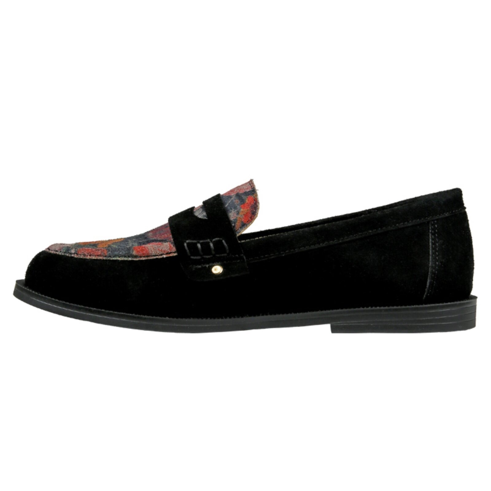 DOGO Loafer »Moriso Loafer Black Floral Damen Halbschuhe«  Handgefertigt