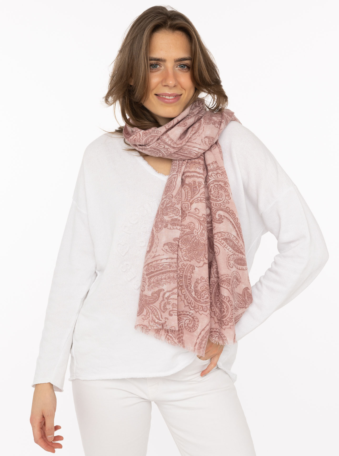 Zwillingsherz Schal ""Classic Paisley"" anschmiegsam, zeitloses Paisleymuster