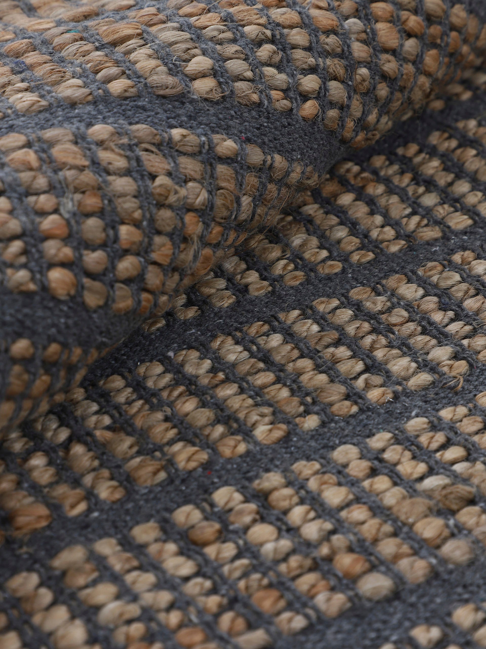 carpetfine Teppich »Lara«, rechteckig, 6 mm Höhe, Wendeteppich aus Jute/Baumwolle, Wohnzimmer
