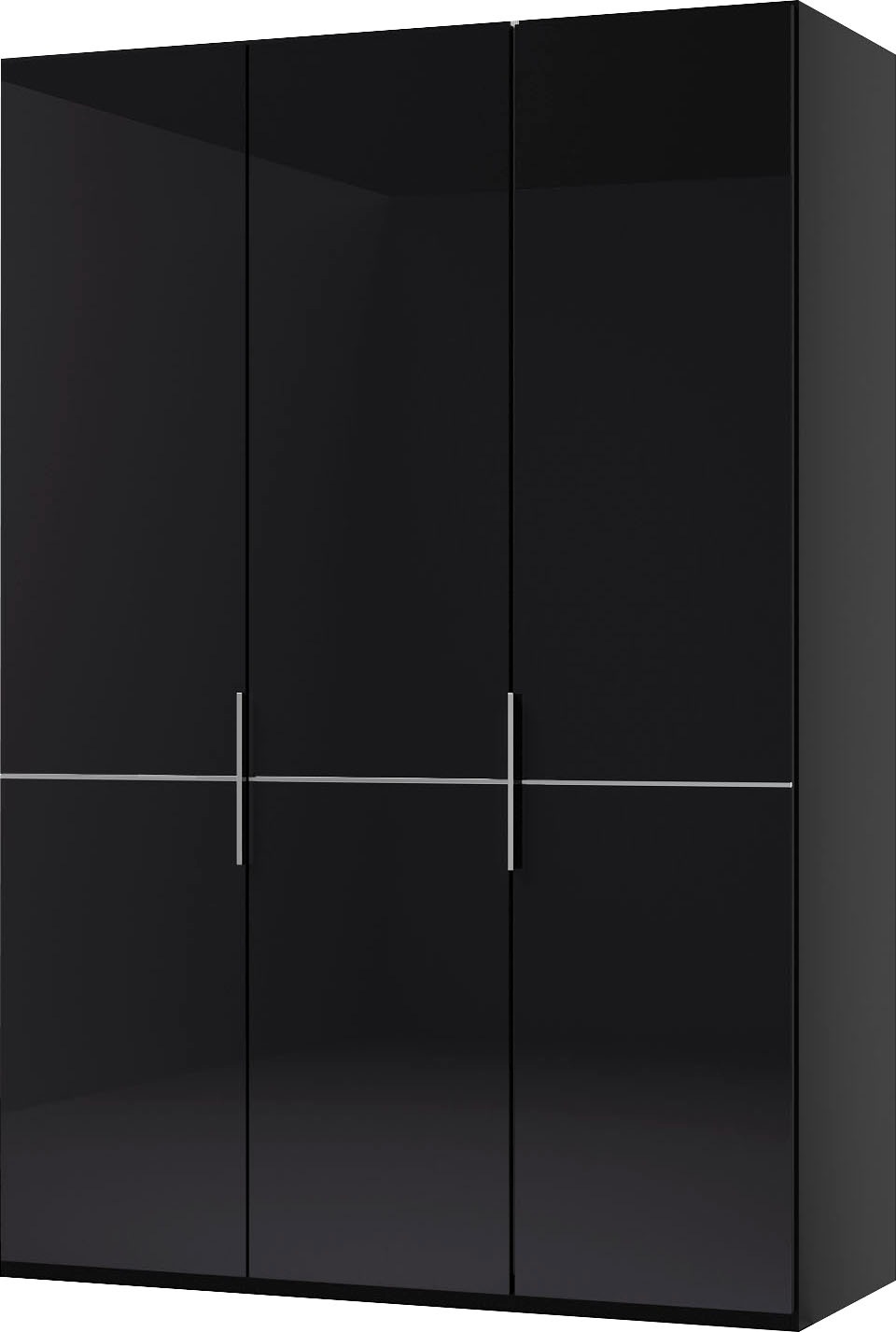 Thumbnail - Musterring Drehtürenschrank "Imola W", Einlegeböden und Kleiderstangen,mit Glastüren und Aufleistung in Chrom