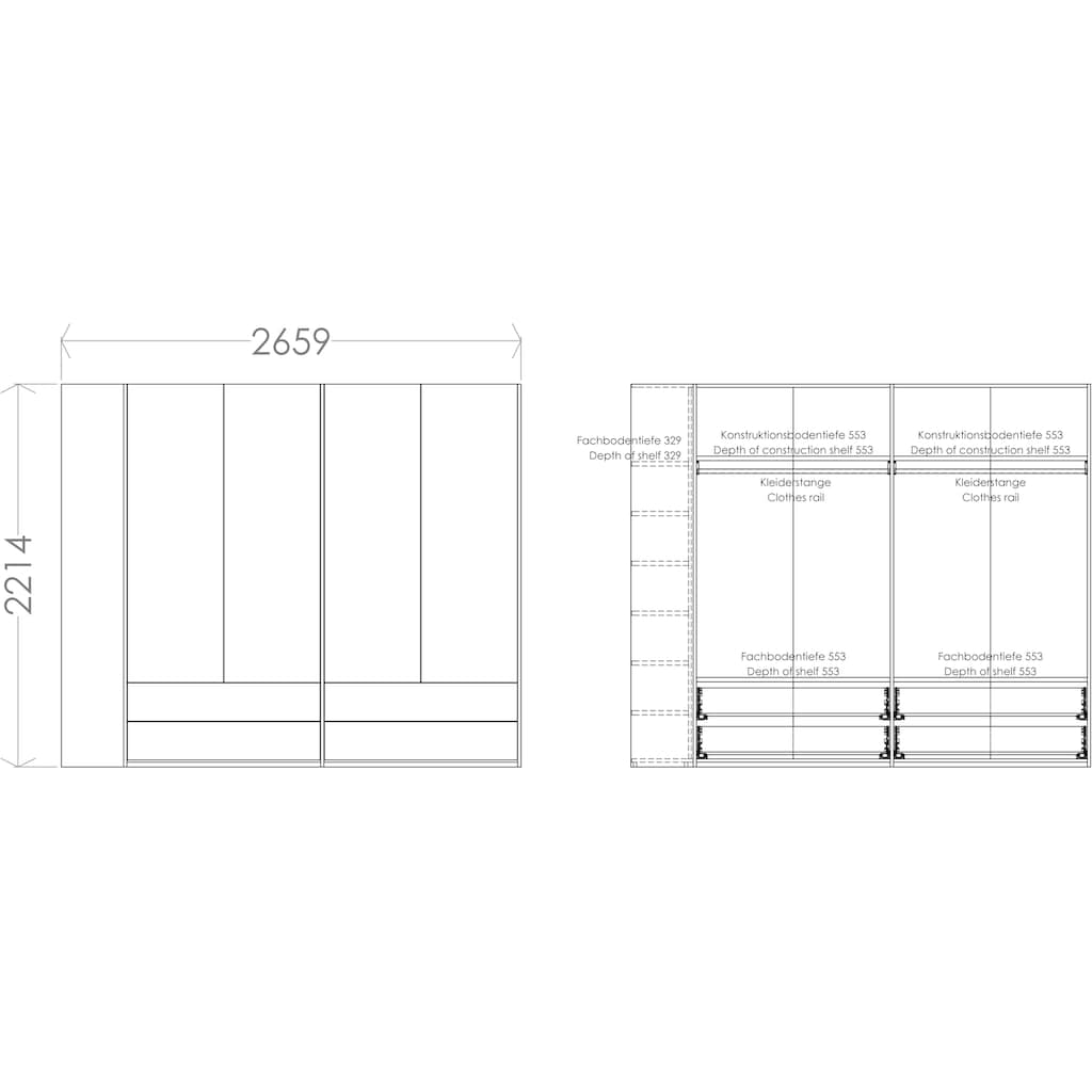 Müller SMALL LIVING Kleiderschrank »Modular Plus Variante 4«