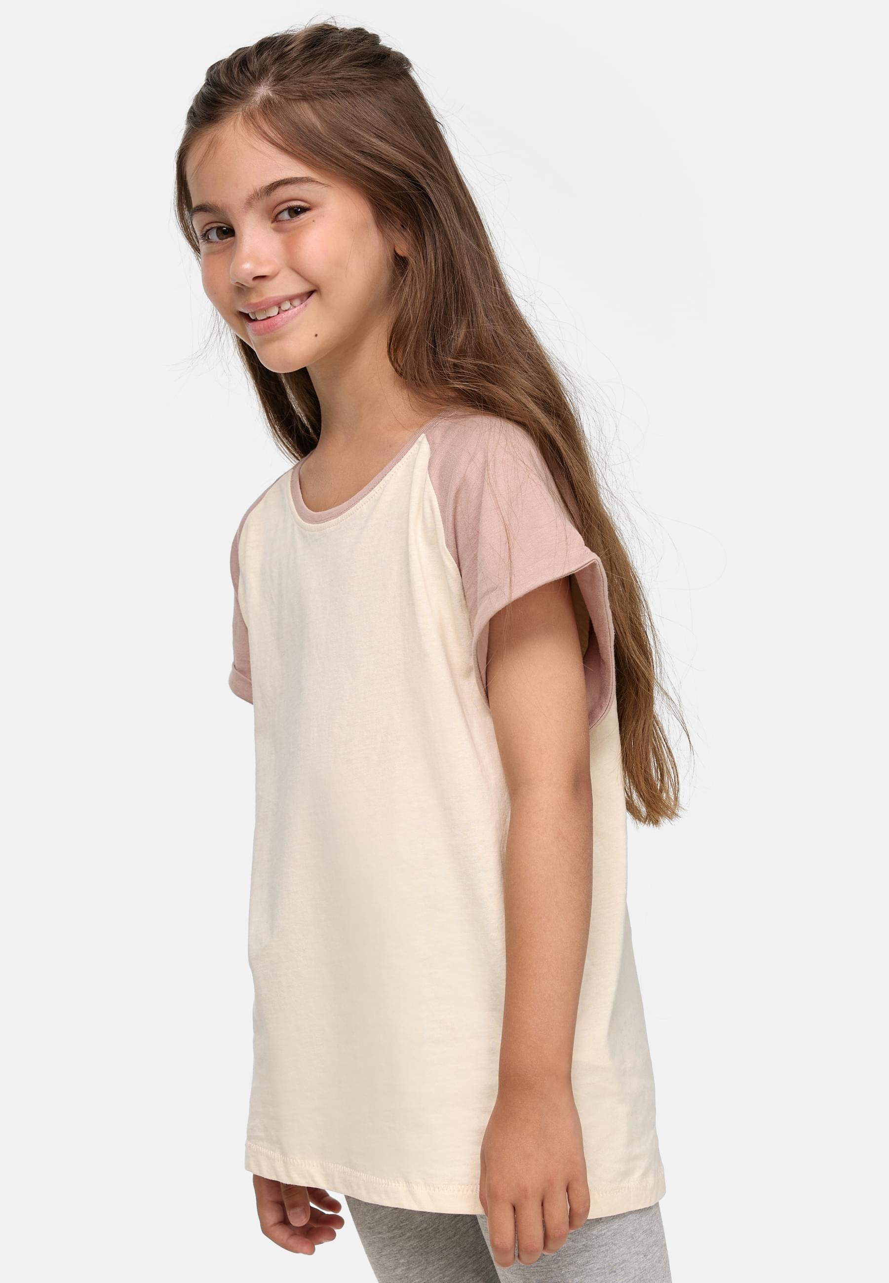 URBAN CLASSICS T-Shirt »Urban Classics Damen Girls Contrast Raglan Tee«, (1 tlg.)