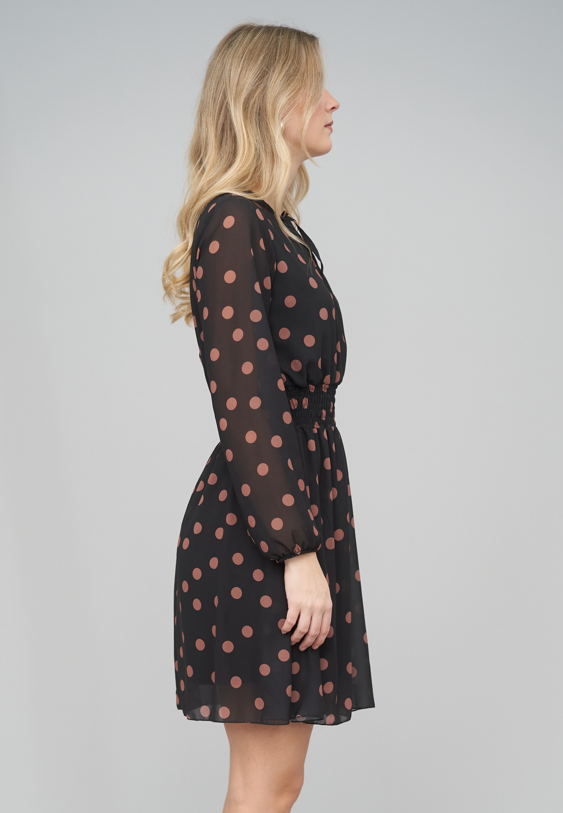 CLOUD 5IVE A-Linien-Kleid »CLOUD 5IVE Long-sleeve Dress Polka Dots« 1 tlg.