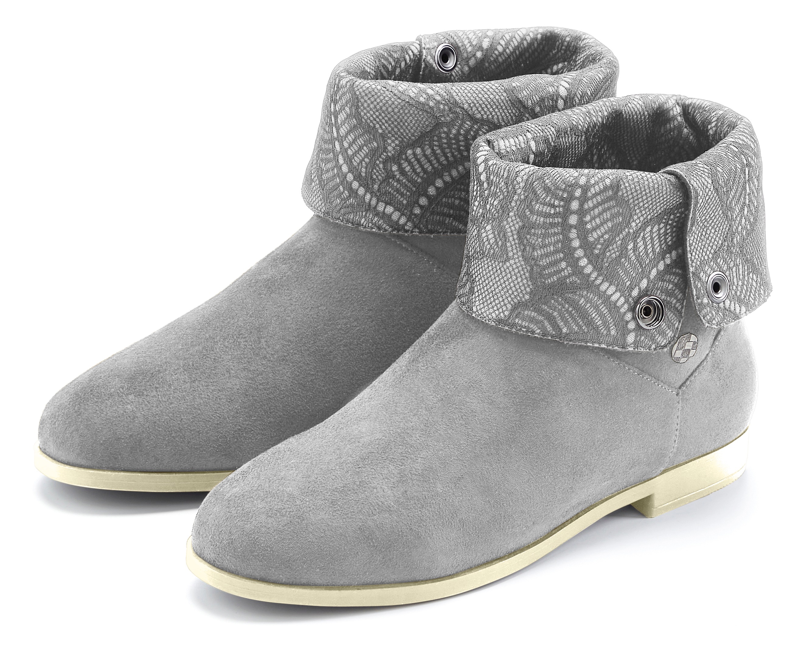 LASCANA Stiefelette mit Knöpfen zum individuellen Verstellen VEGAN