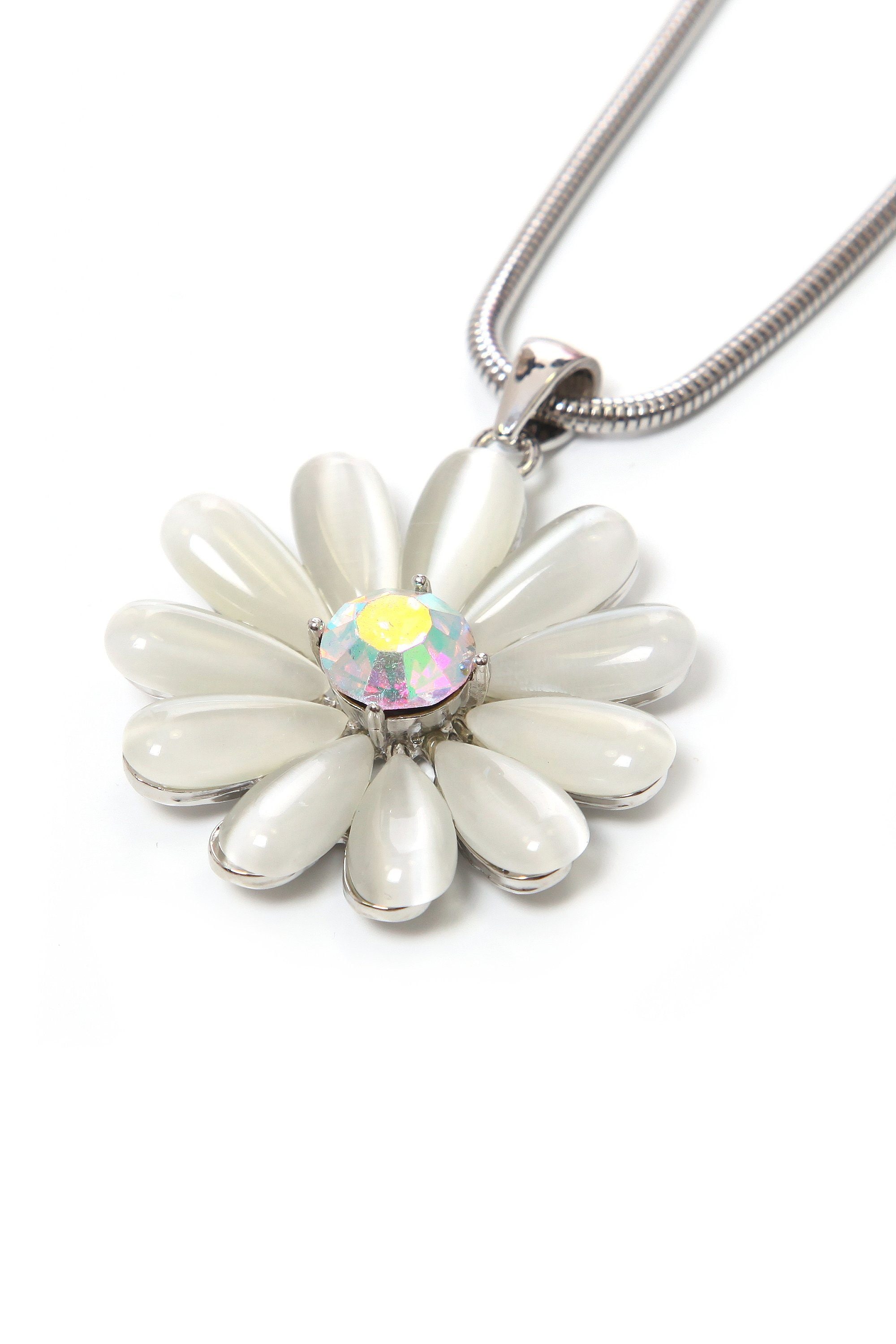 COLLEZIONE ALESSANDRO Kette mit Anhänger »Tatjana« mit Glassteinen in cat eye Optik