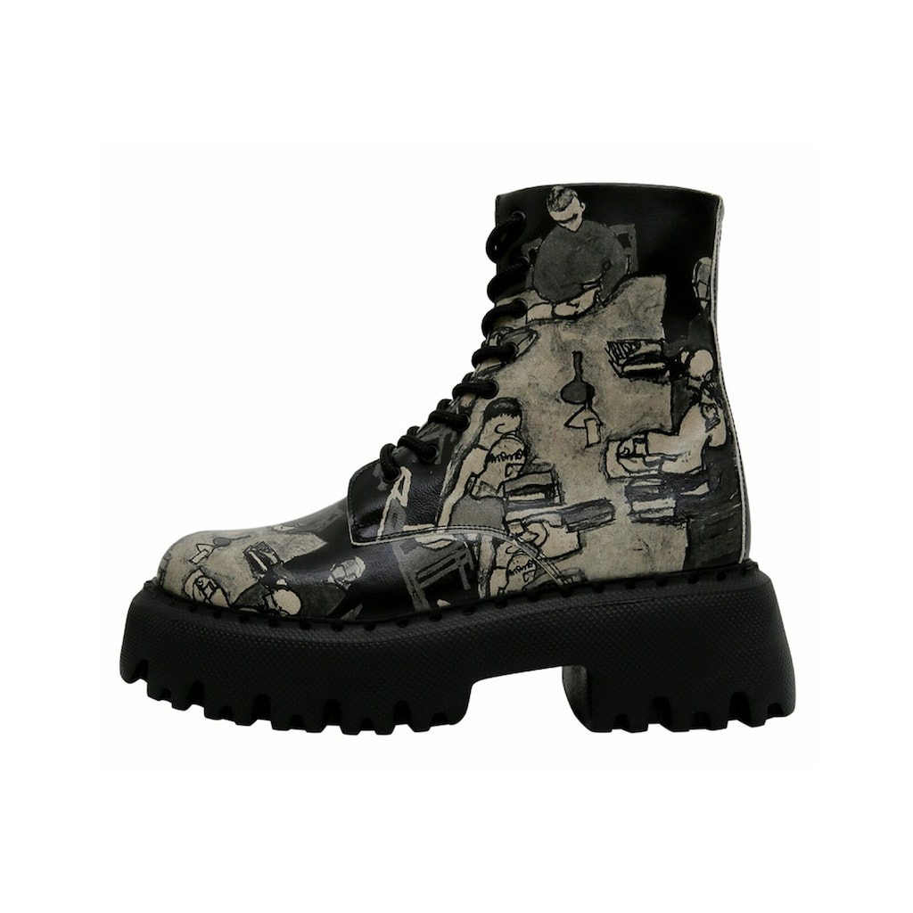 DOGO Chelseaboots »Supper BlackWhite«