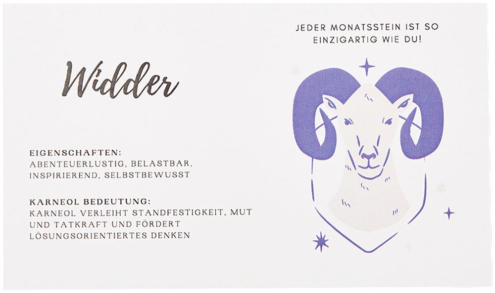 Firetti Kette mit Anhänger »Schmuck Geschenk Halsschmuck Anker/Halskette Sternzeichen Geburtsstein«, Made in Germany - mit Edelstein