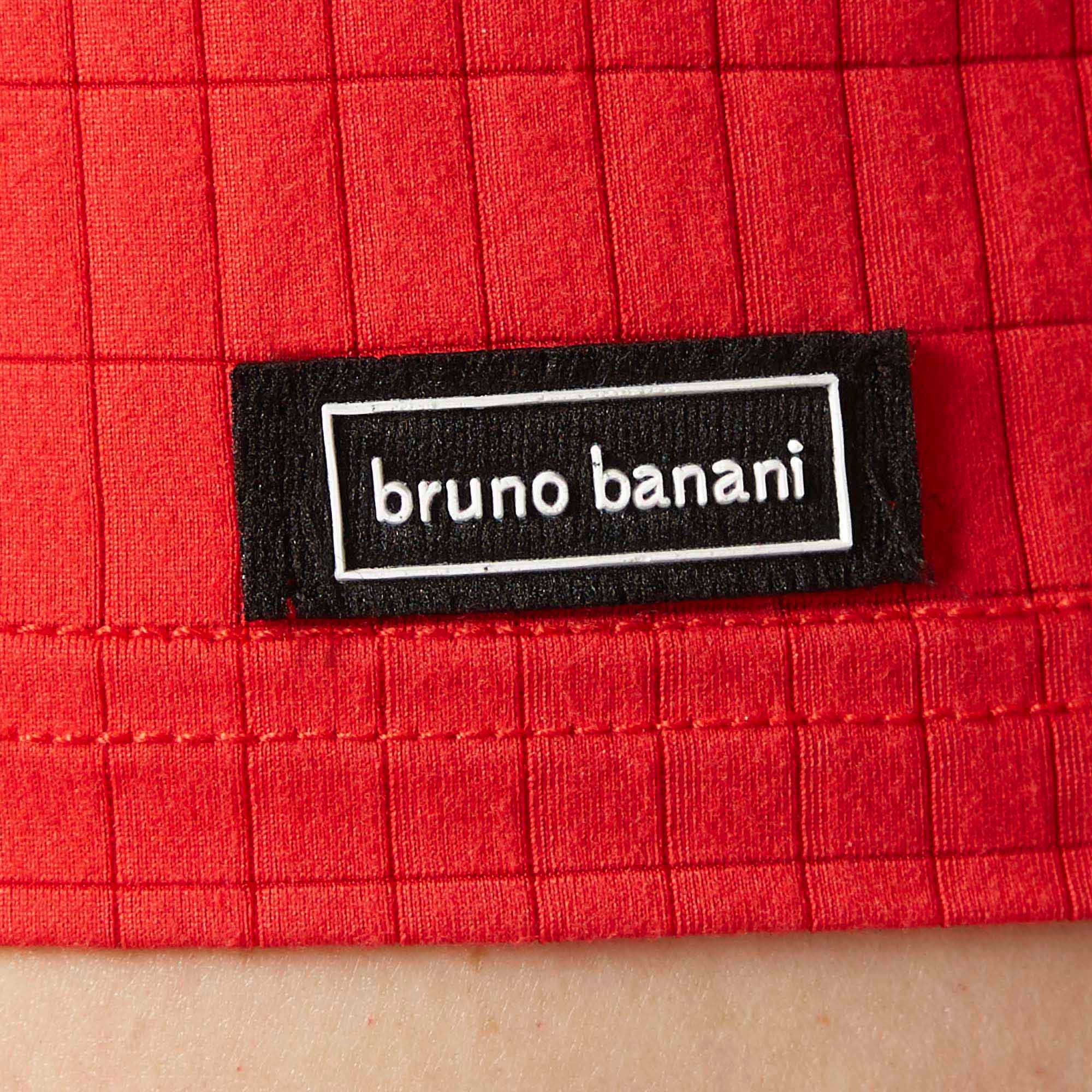 Bruno Banani V-Shirt »CHECK LINE 2.0«, Pique Optik, Kurzarm, V-Neck, Cotton-Mix
