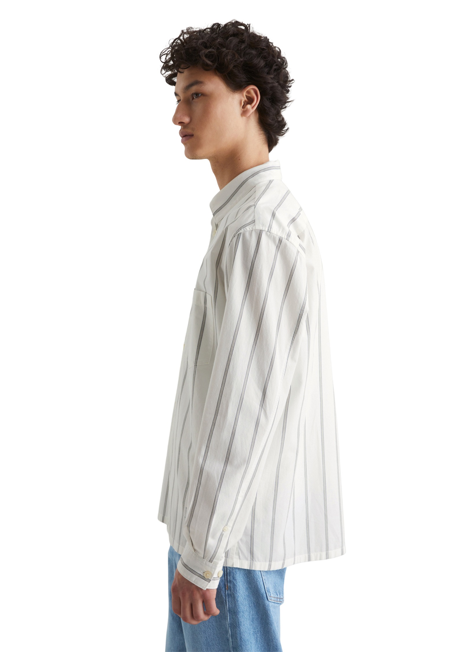 Marc O'Polo DENIM Langarmhemd »aus Bio-Baumwoll-Popeline«