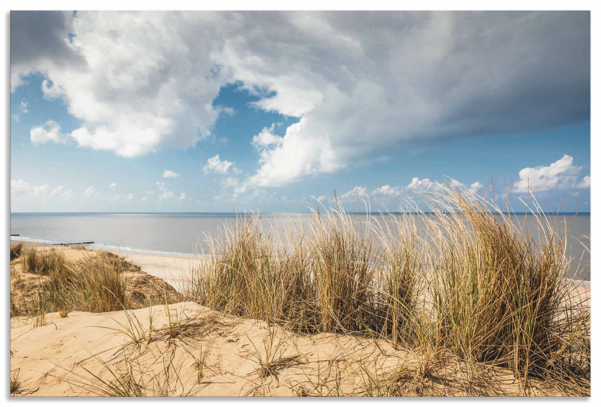 Artland Wandbild »Weg durch am St.), (1 oder Roten versch. Kliff«, Poster in Alubild, die als kaufen Größen | Wandaufkleber Leinwandbild, Strandbilder, BAUR Dünen