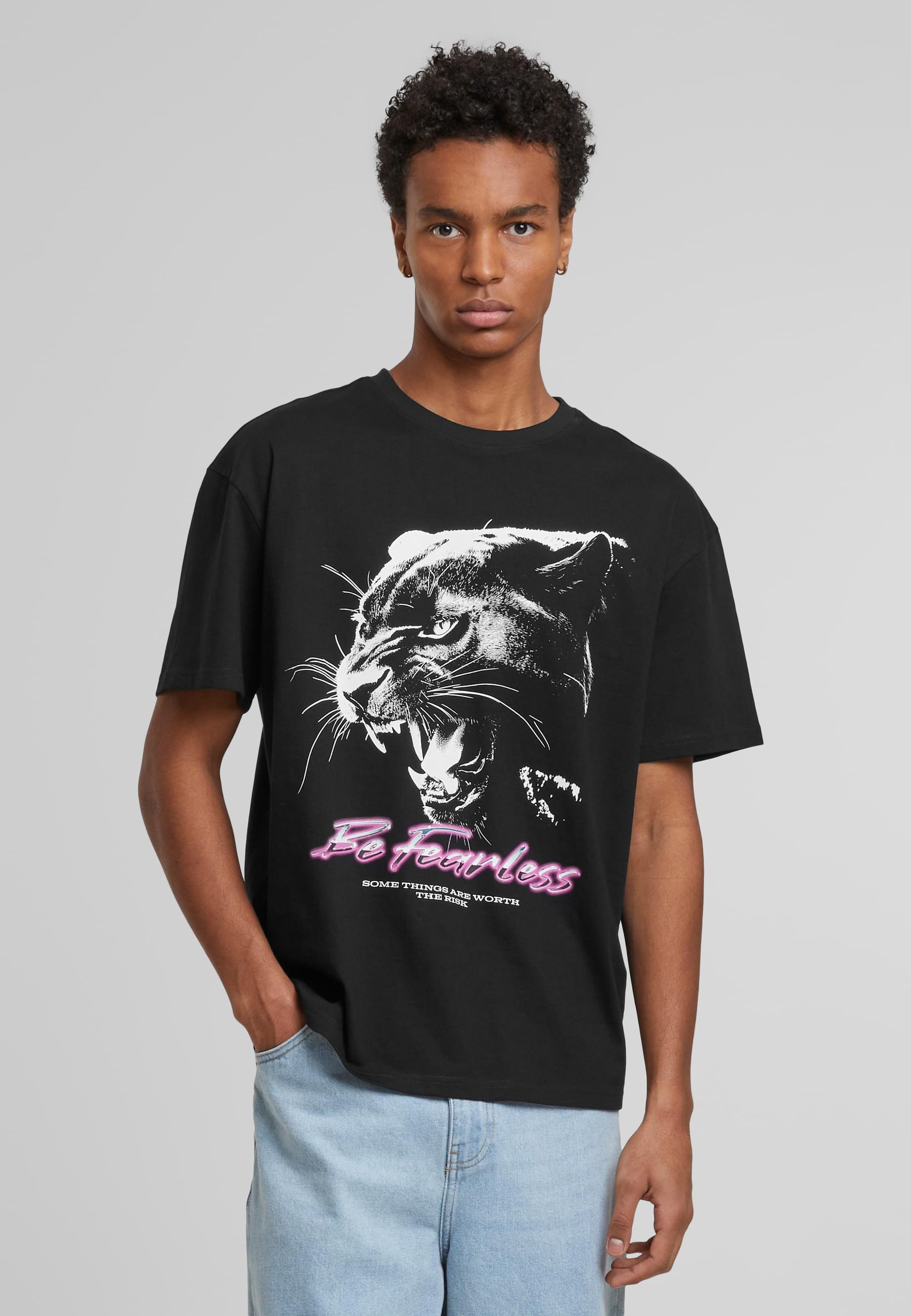 Thumbnail - MisterTee T-Shirt "MisterTee Be Fearless Oversize Tee" 1 Stk. tlg.