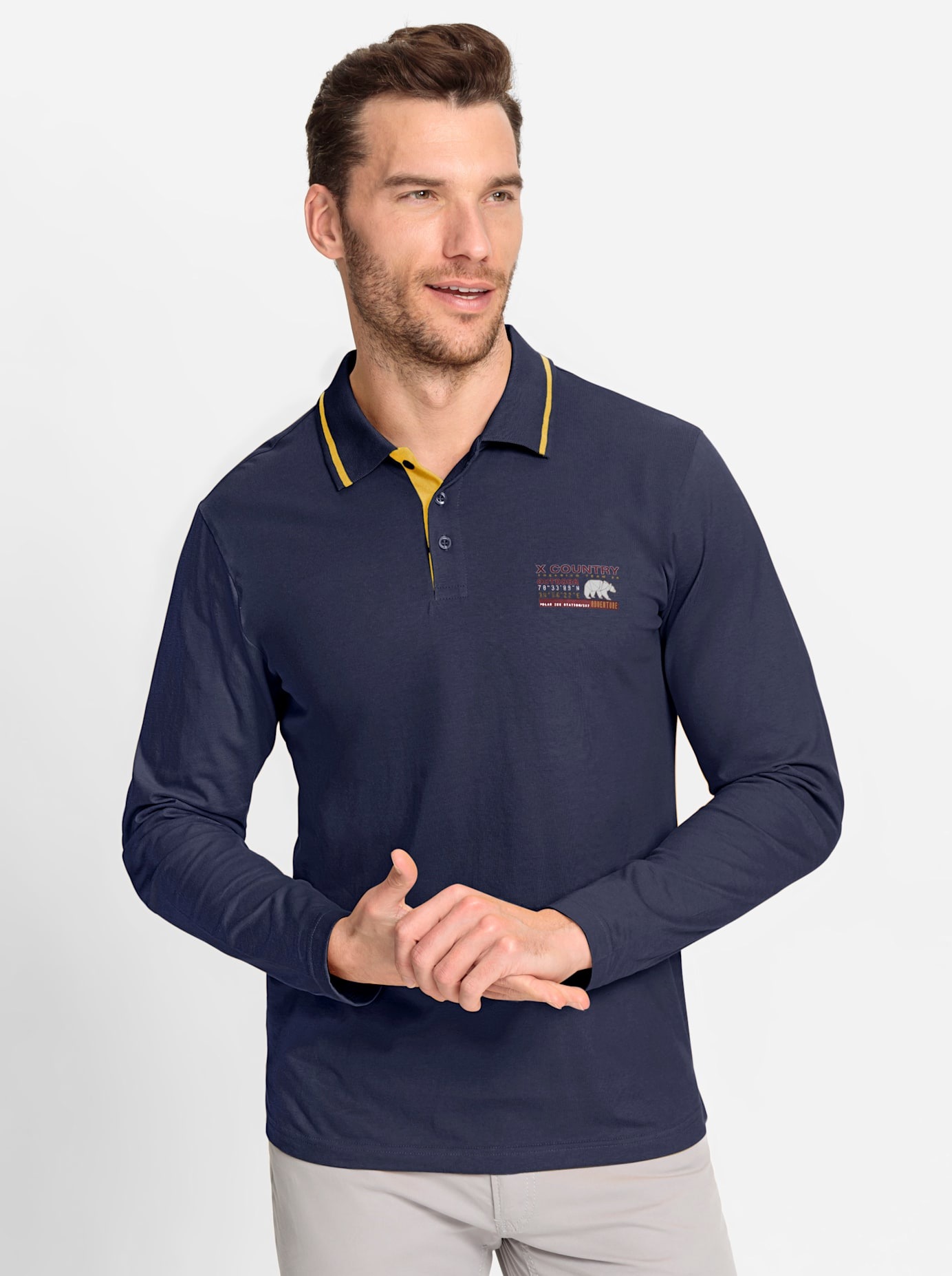 Catamaran Poloshirt "Langarm-Shirt", (1 tlg.) günstig online kaufen
