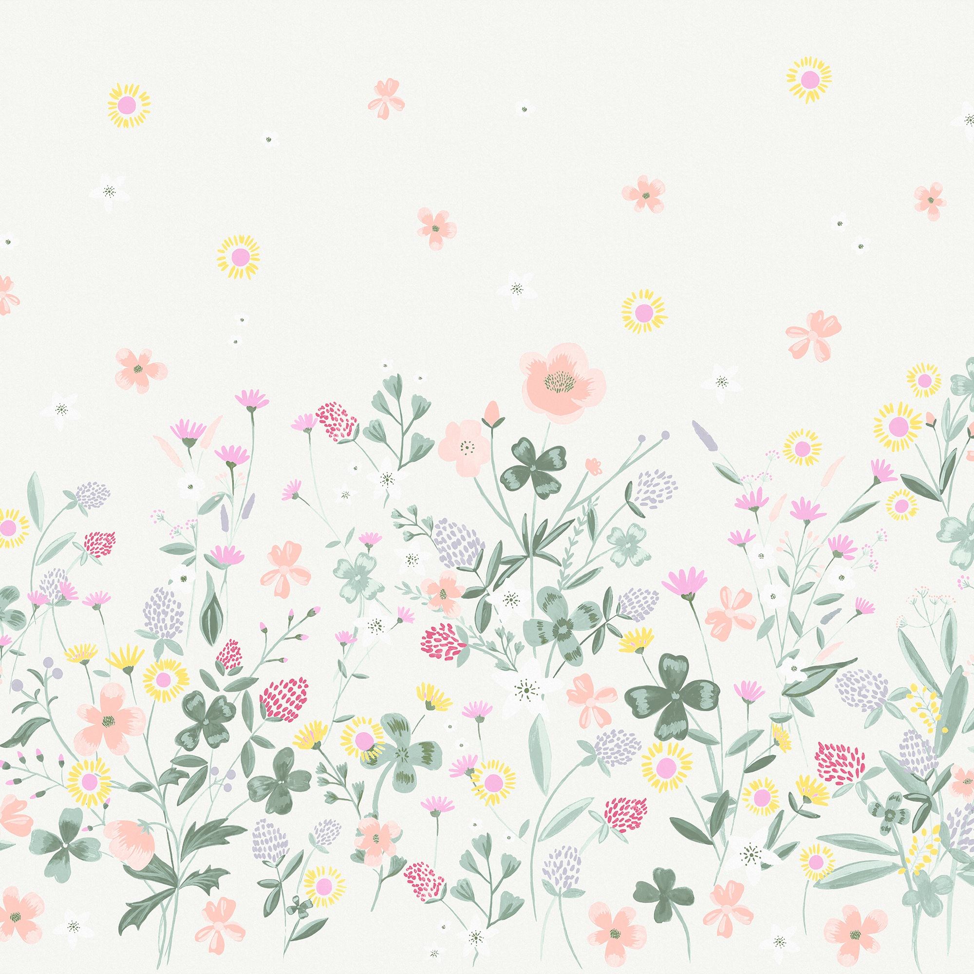 Laura Ashley Fototapete "Clodagh" Floral Geblümt Texturiert 300x280cm