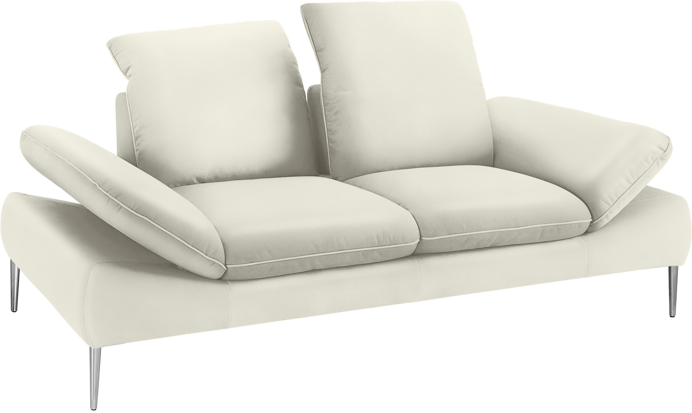 W.SCHILLIG 2,5-Sitzer »enjoy&MORE«, mit Sitztiefenverstellung, Füße silber matt, Breite 232 cm