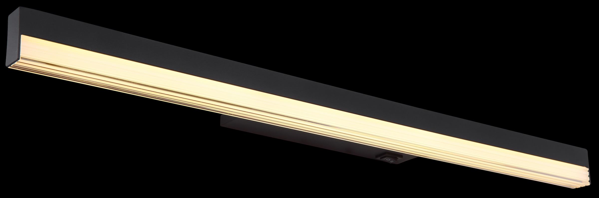 GLOBO LIGHTING LED Wandleuchte »SALLO«, Leuchtmittel LED-Modul | LED fest integriert, Wandlampe/schwarz/3000K/6000K/Stufenschalter/opal/Wohnzimmer/Flur