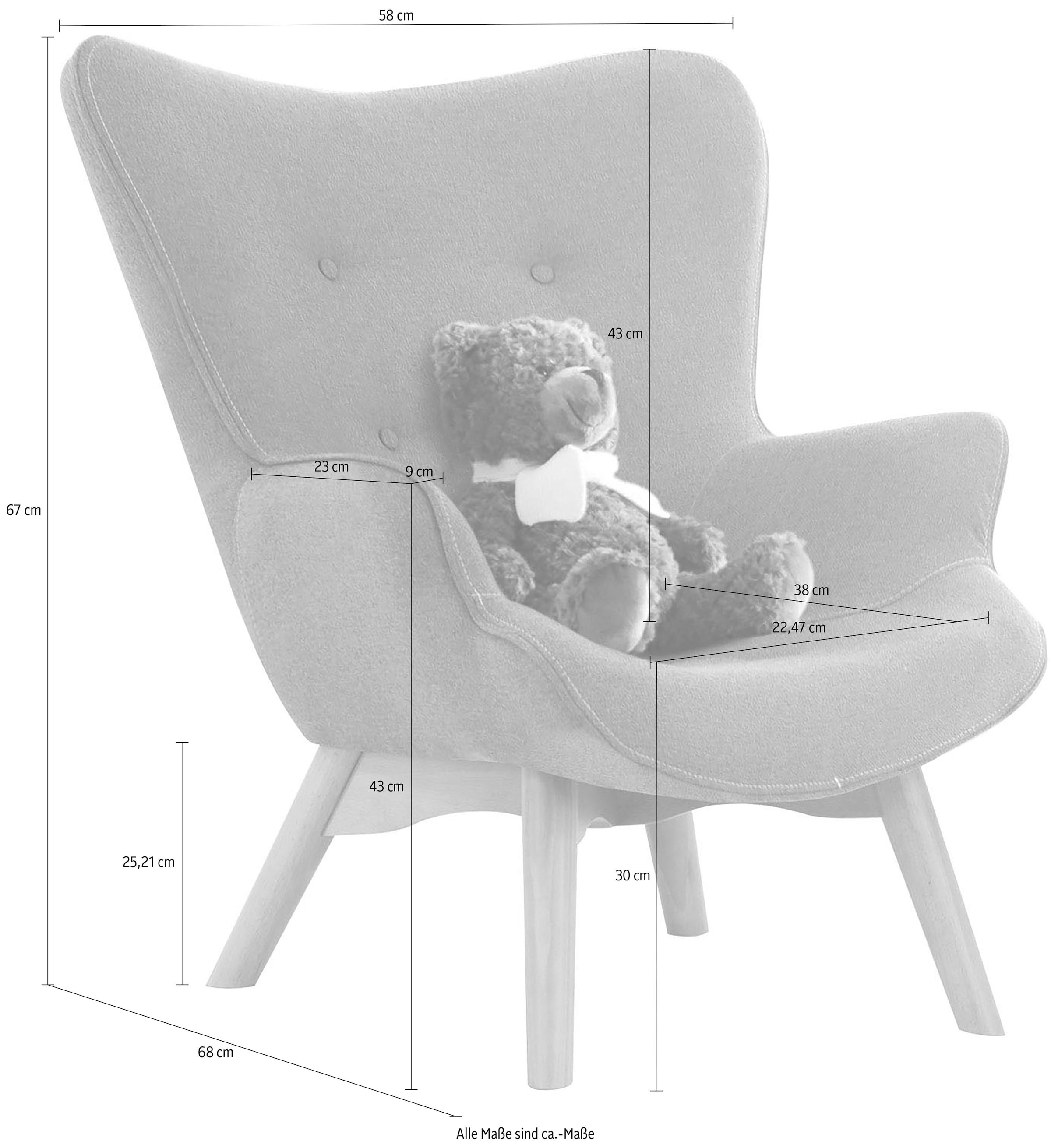 Lüttenhütt Sessel »Duca Mini«, in kleiner Ausführung für Kinder