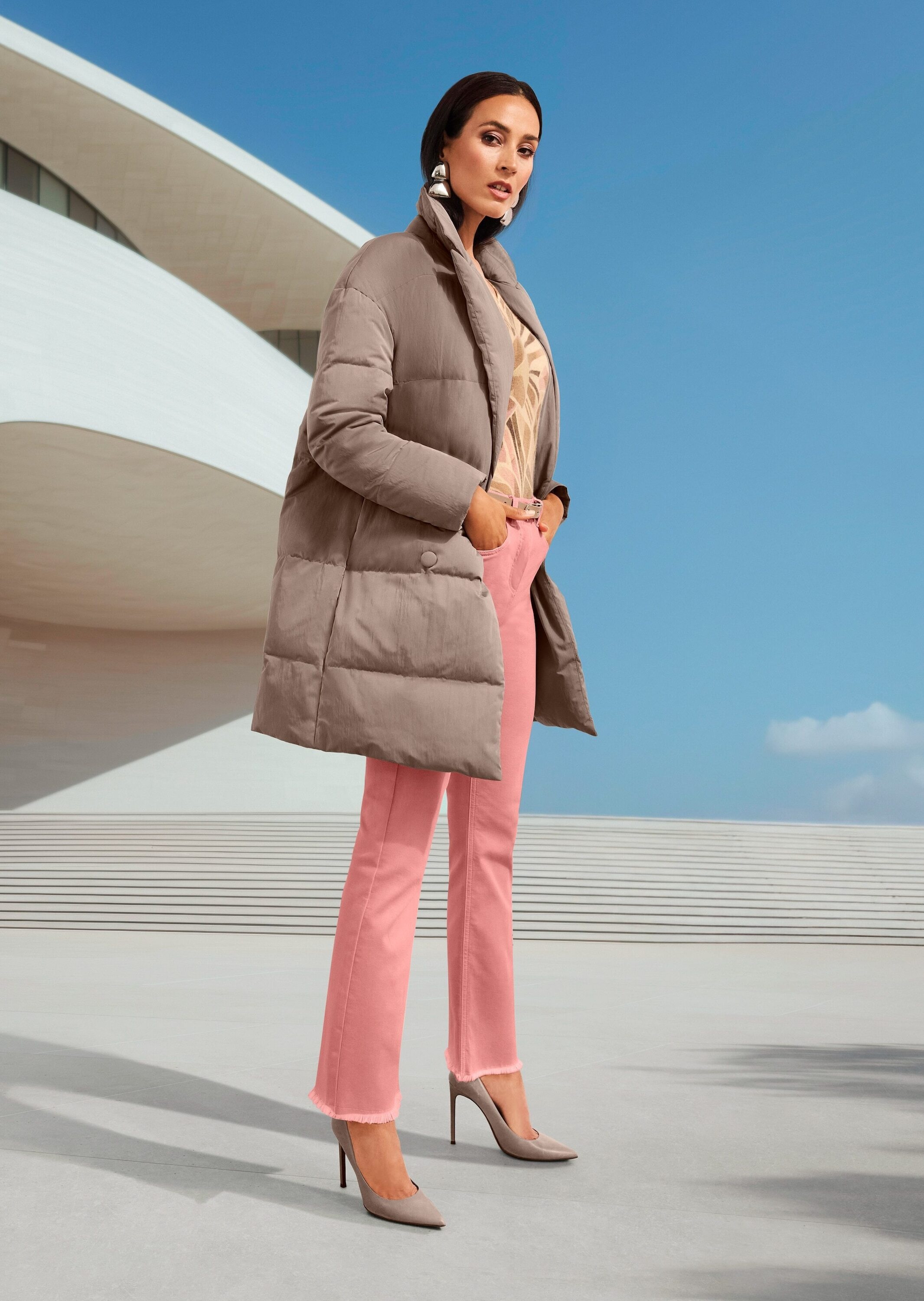 MADELEINE Kurzjacke »Parka Eleganter Wintermantel im Oversized-Look«