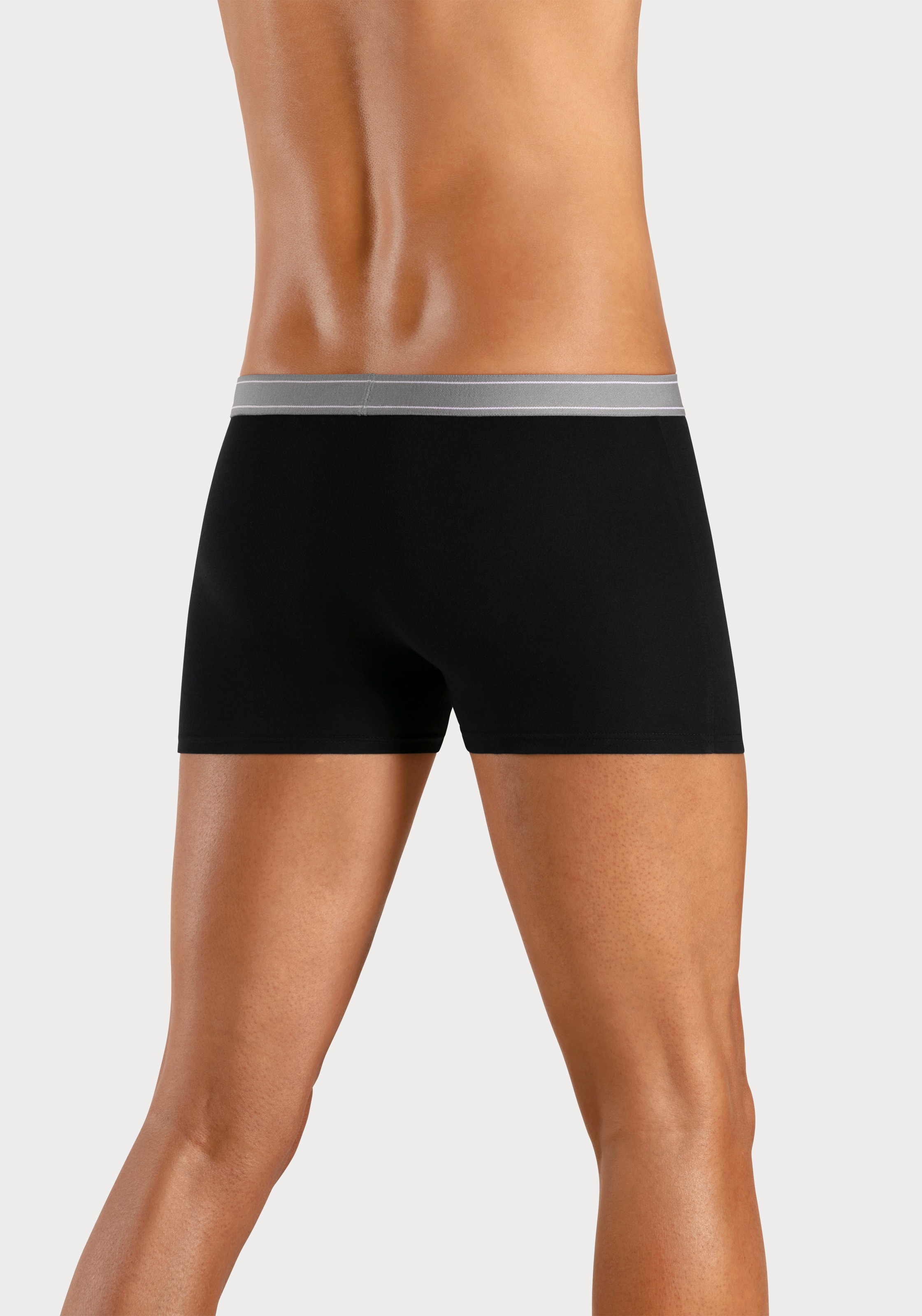 Thumbnail - H.I.S Boxer "Boxershorts für Herren" Packung, 5 Stk. mit Steifen und Logo im Bund