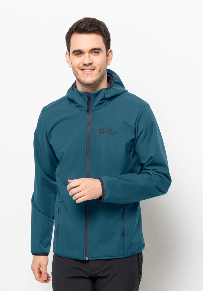 Jack Wolfskin Softshelljacke "BORNBERG HOODY M", mit Kapuze