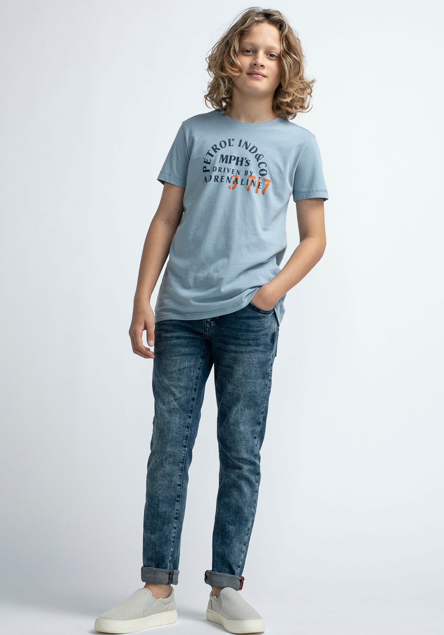 Petrol bestellen Baumwolle BOYS, Industries für | aus T-Shirt, BAUR online