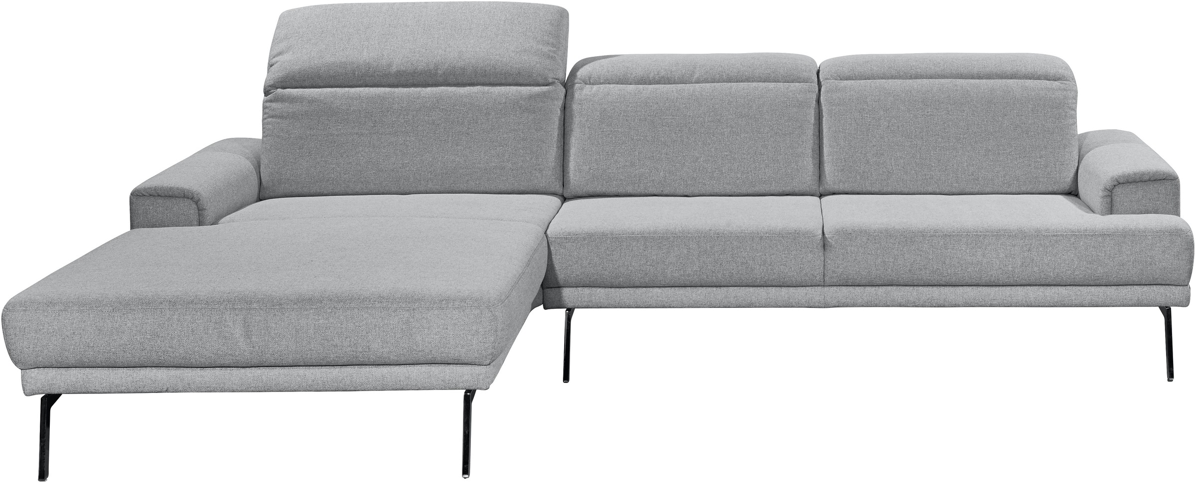 Musterring Ecksofa »MR 4580«, mit Kopf- und Sitztiefenverstellung, Metallfuß chrom, 288 x 193/220cm