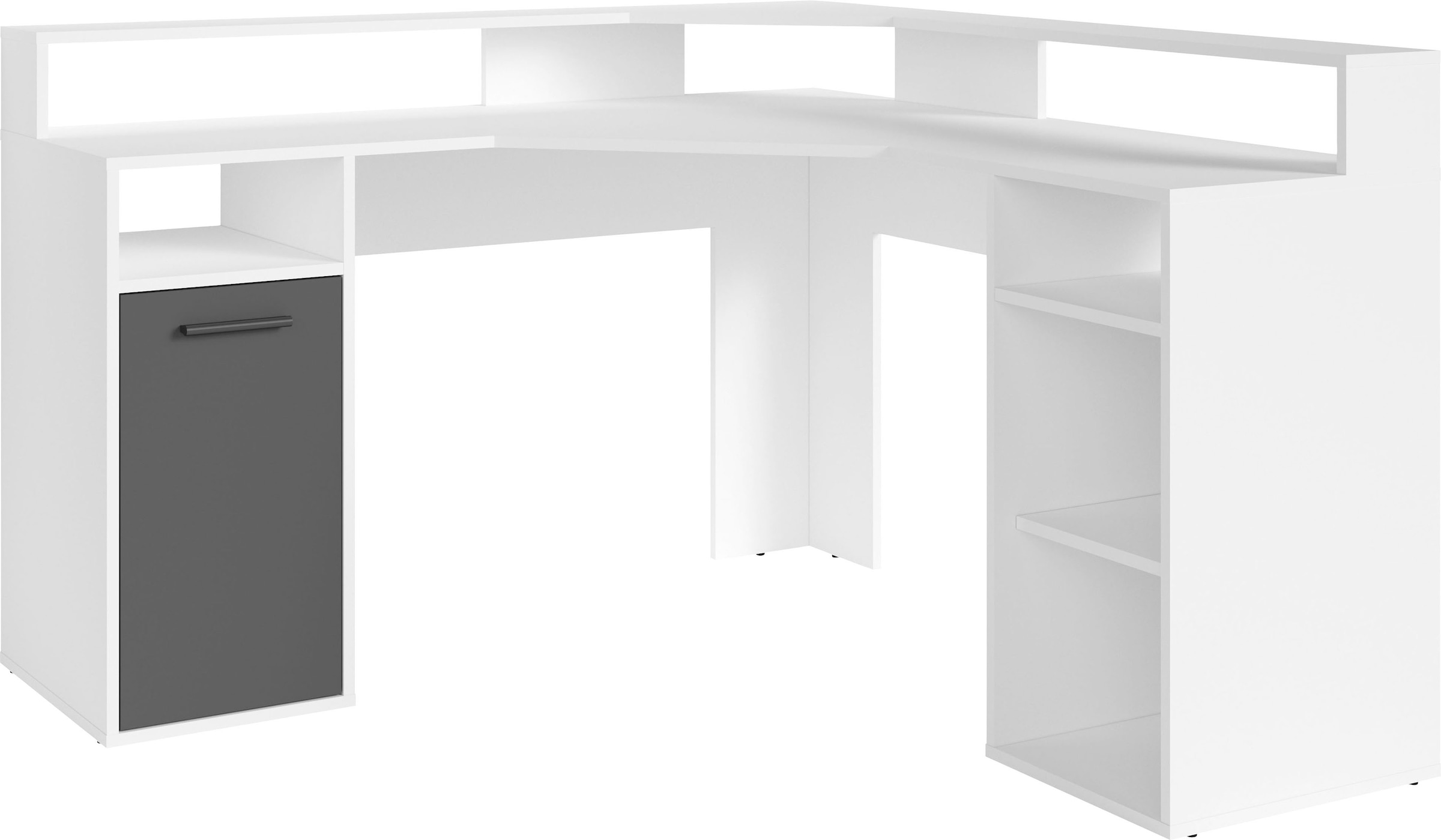 OTTO home Gamingtisch "Fowey" Breite 139 cm, moderner Eck-Schreibtisch