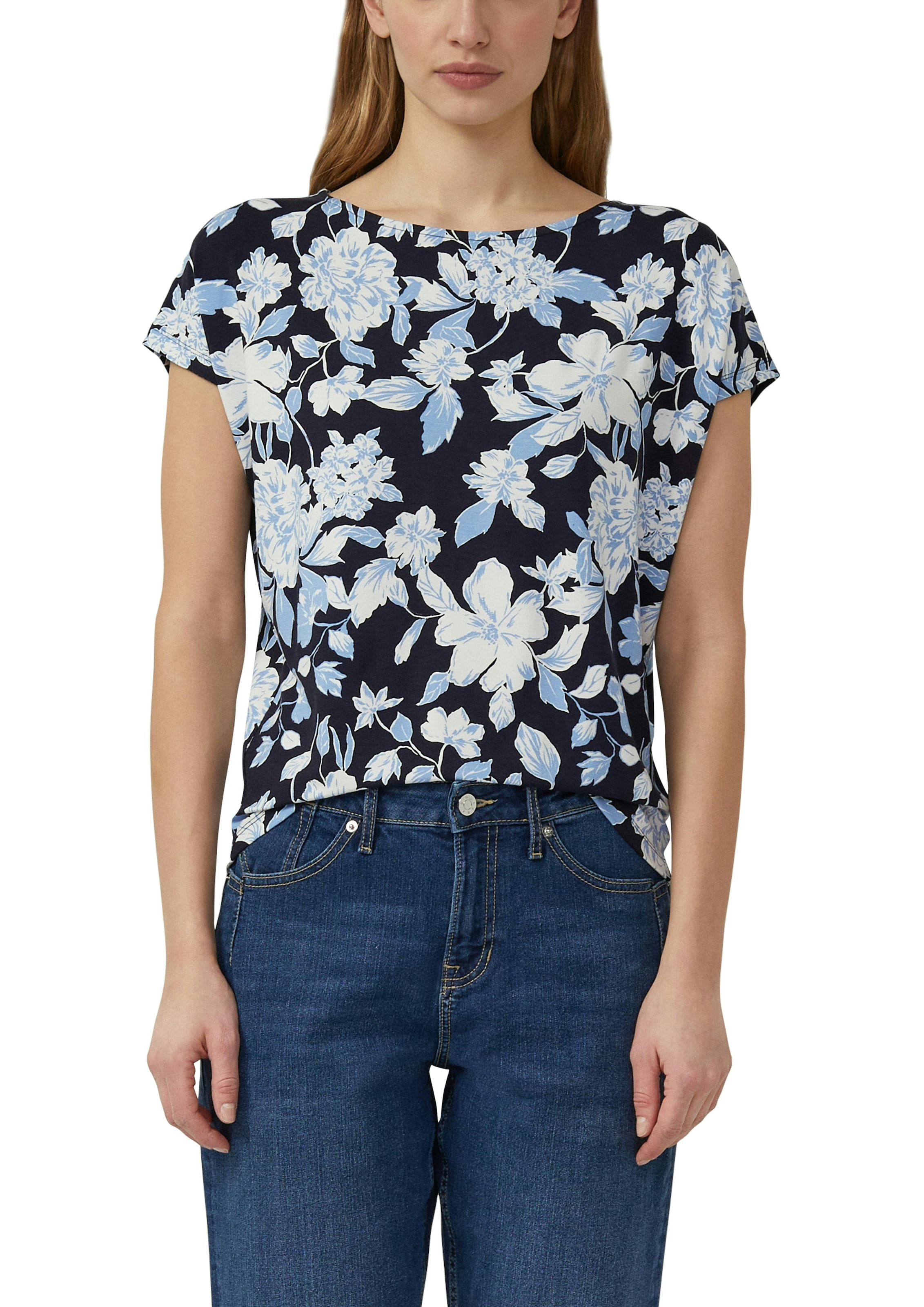 s.Oliver Kurzarmshirt Sommershirt mit grafischem Muster