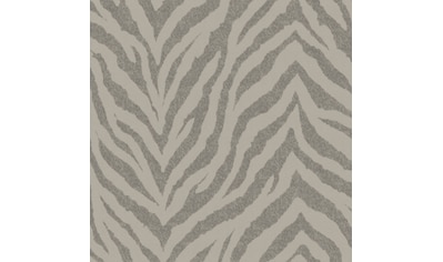 Vliestapete »WOW Vliestapete Zebra Taupe«, animal print, WOW Vliestapete Zebra Taupe