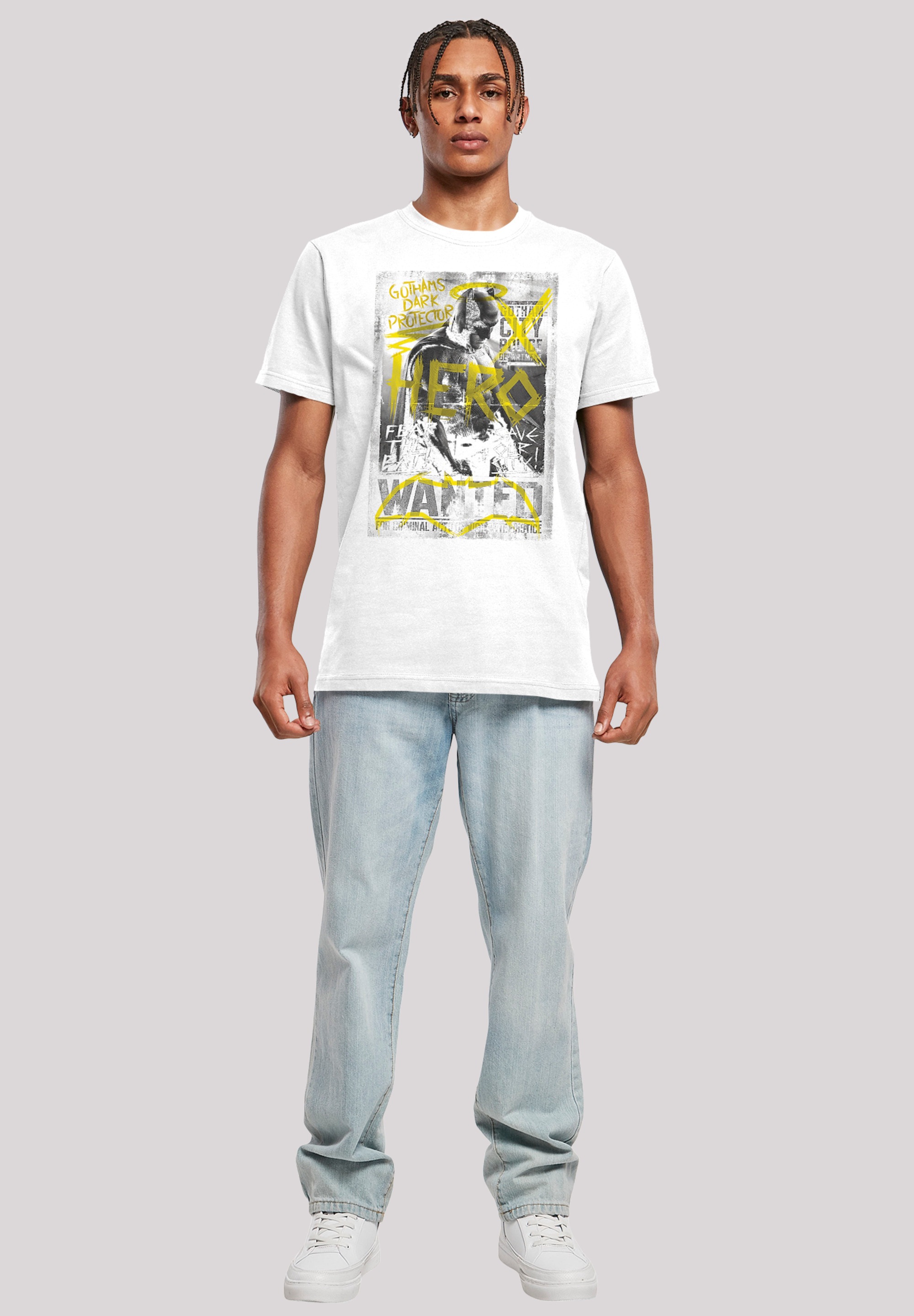 F4NT4STIC T-Shirt »DC Comics Batman vs Superman Wanted Poster«, Herren,Premium Merch,Regular-Fit,Basic,Bedruckt