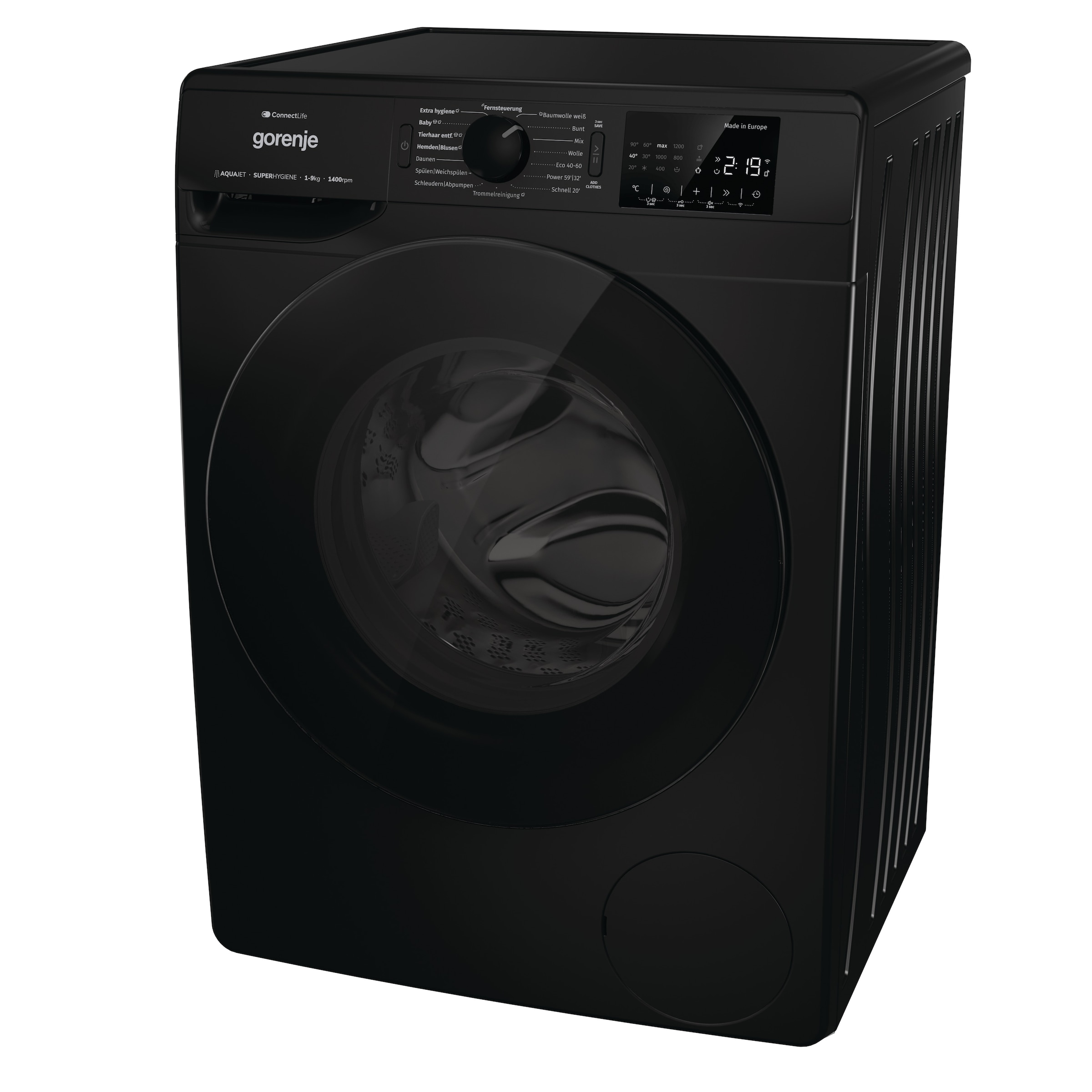GORENJE Waschmaschine »WPNEI94A1DTSB«, 9 kg, 1400 U/min, Energieklasse A-10%