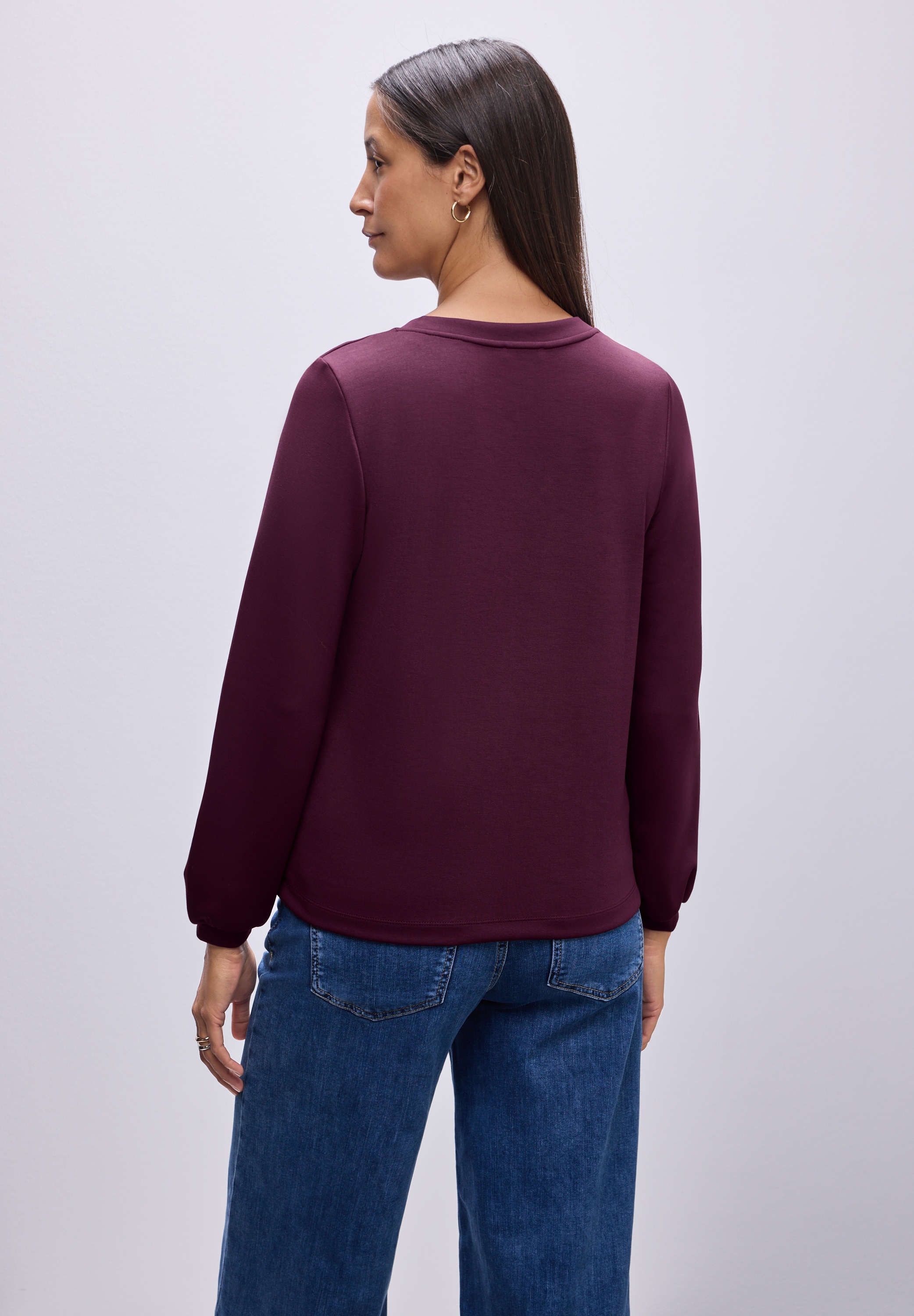 STREET ONE Sweatshirt , mit V-Ausschnitt
