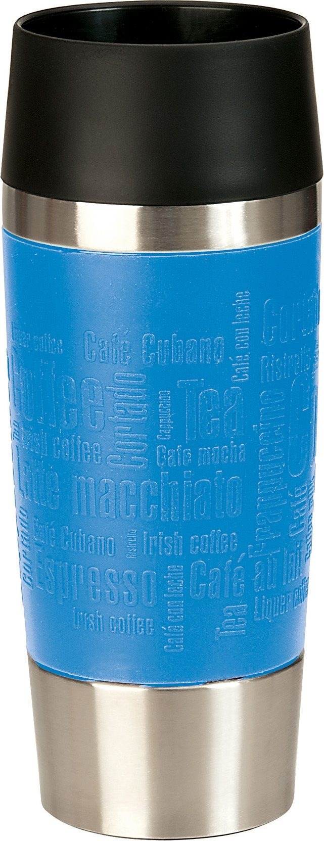 Emsa Thermobecher "Travel Mug", (1 tlg.), Edelstahl, 360Trinköffnung, 4h heiß/8h kalt, 360 ml