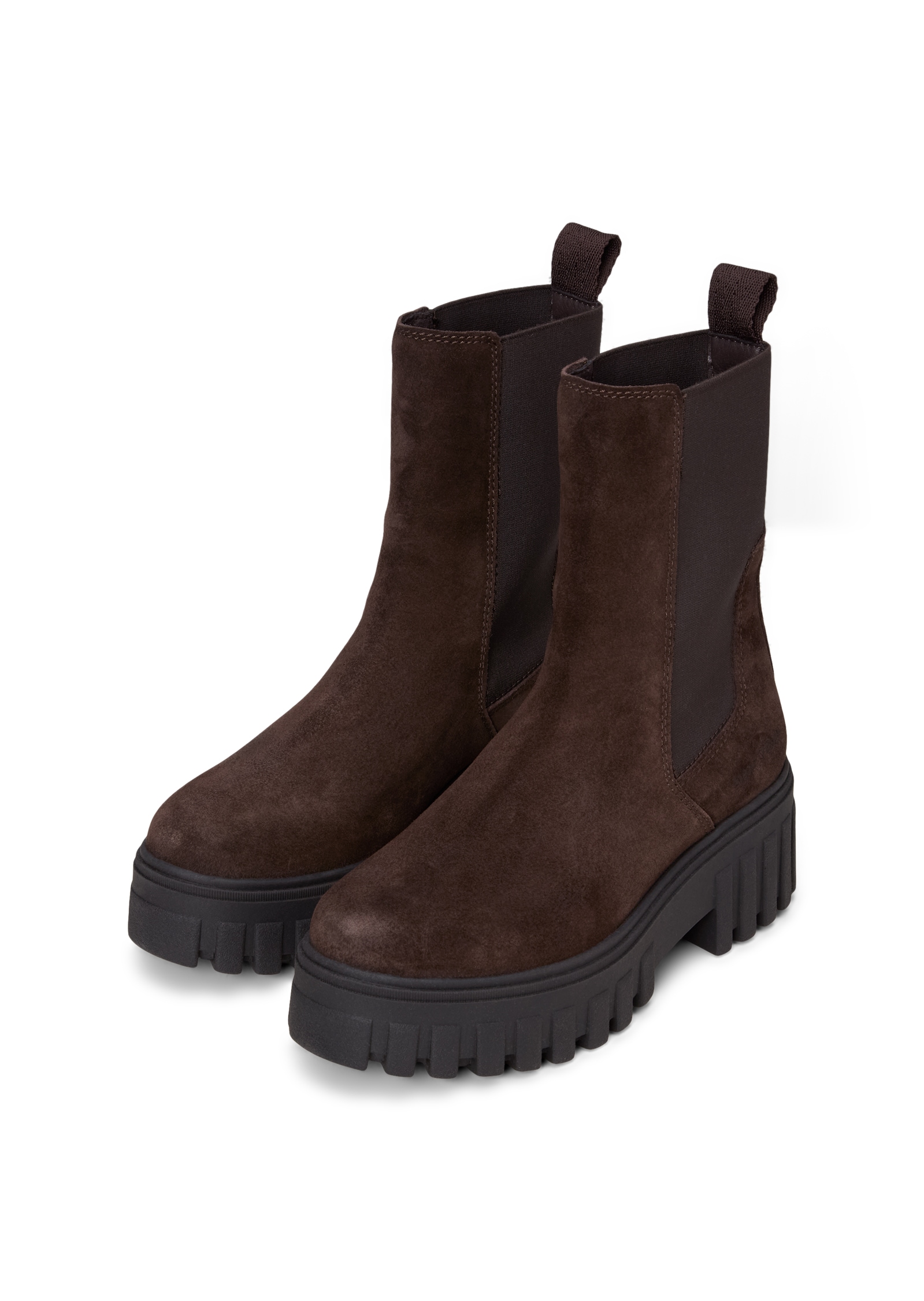 Marc O'Polo Chelseaboots »Model Vala 5«  Stiefelette, Plateauboots mit Stretcheinsatz