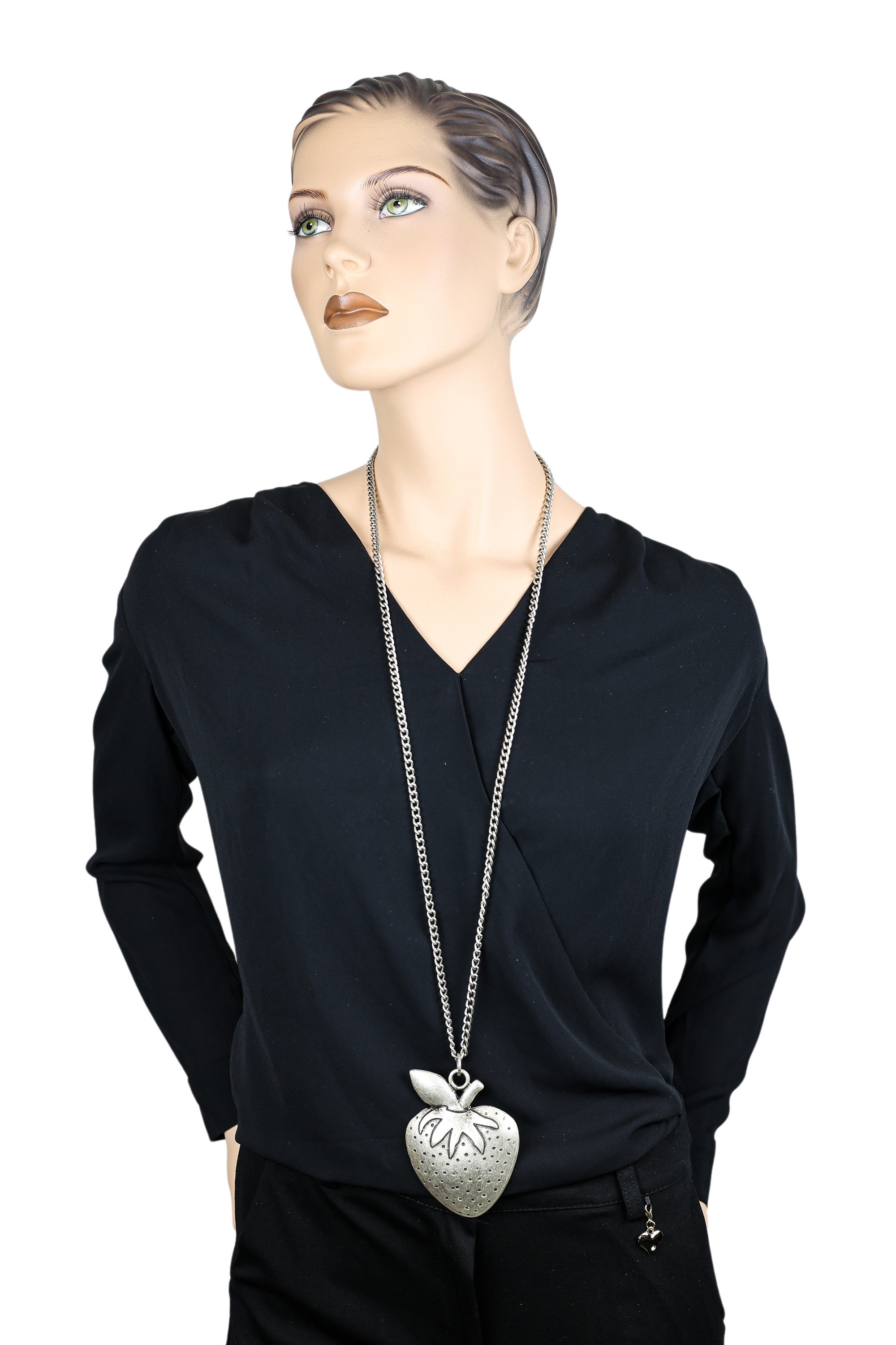 COLLEZIONE ALESSANDRO Lange Kette »Erdbeere«, mit XL Erdbeer Anhänger