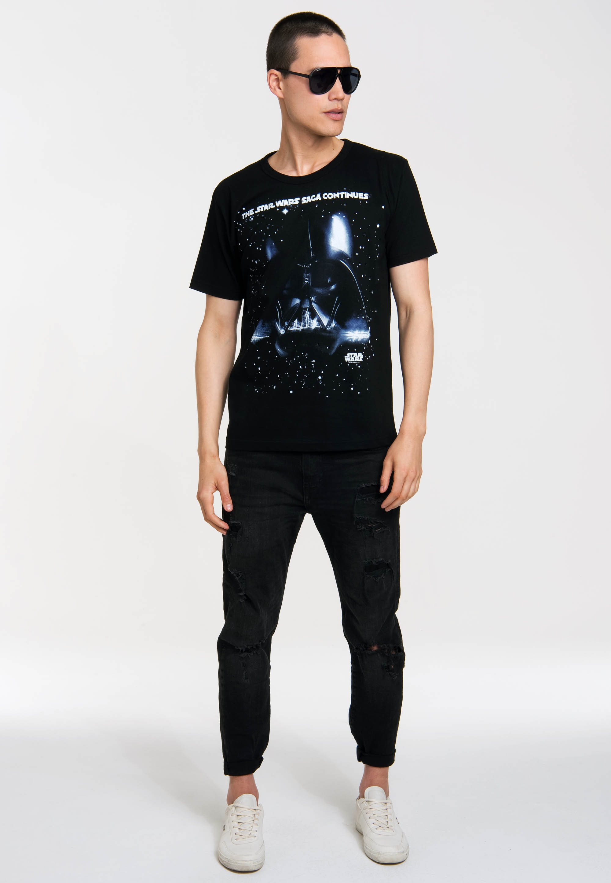 LOGOSHIRT T-Shirt »Star Wars - Darth Vader - Saga«, mit Star Wars-Print