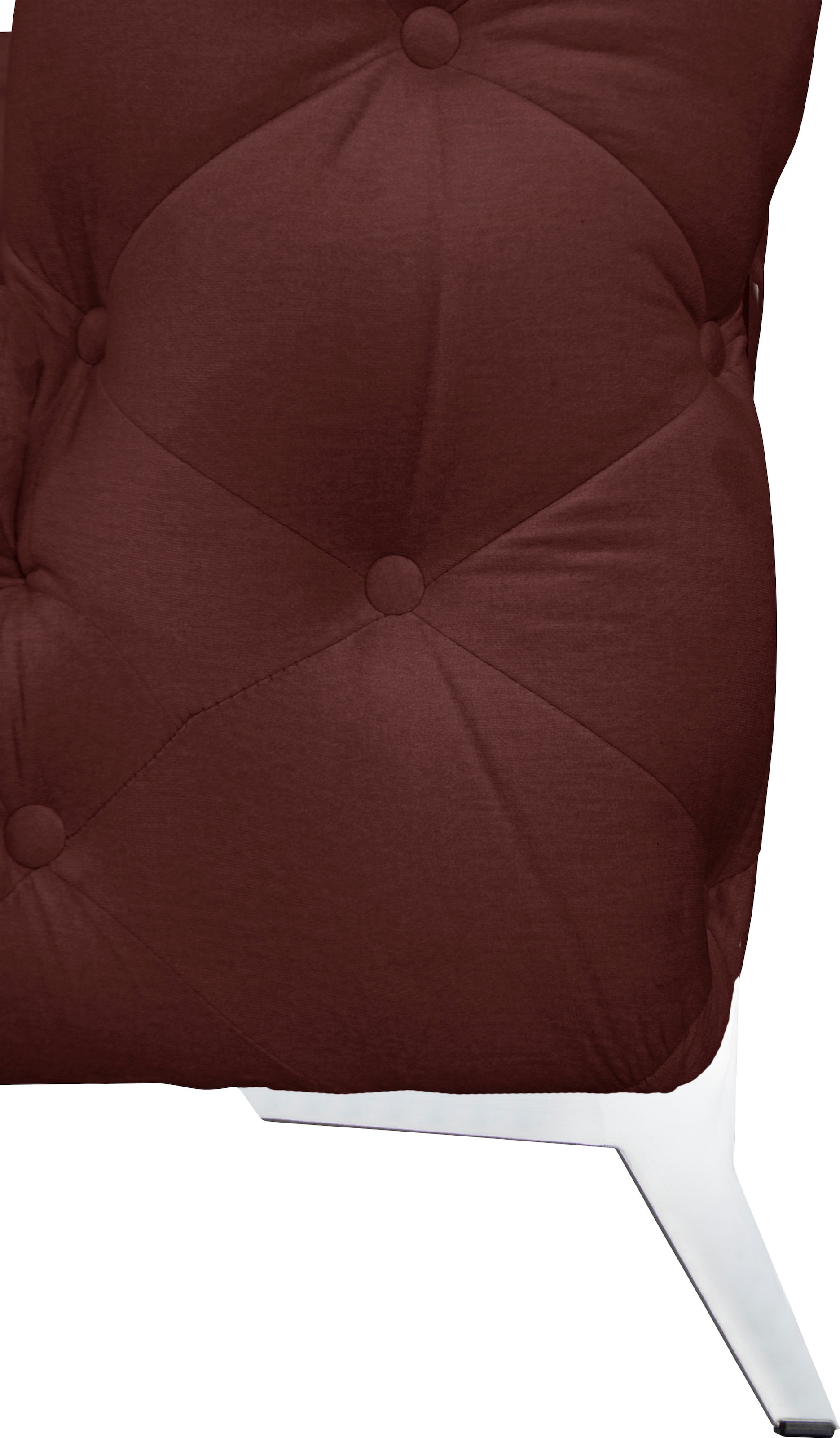 Home affaire Chesterfield-Sofa »Amaury L-Form« Chesterfield-Optik,  Breite/Tiefe je 262 cm, Fußfarbe wählbar
