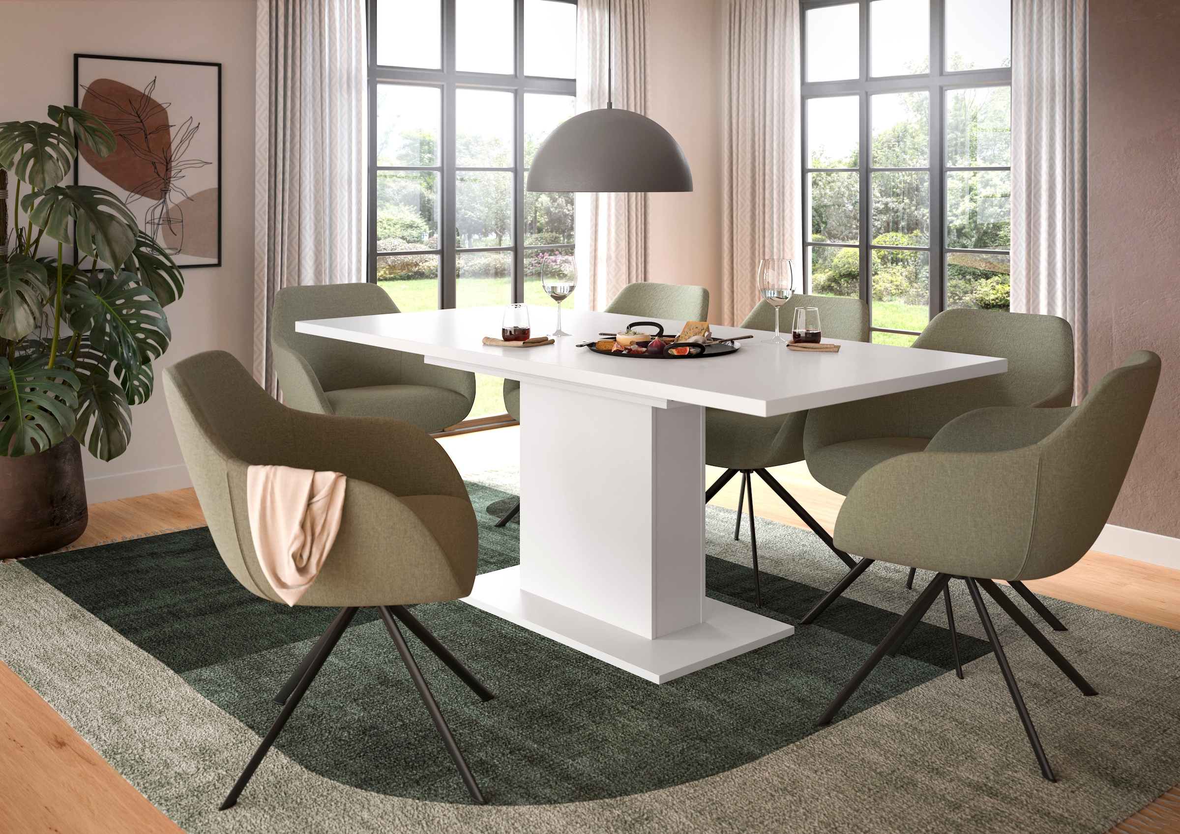 INOSIGN Esstisch "Motus, ausziehbar 150 -190 cm, inklusive 40 cm Einlegepla günstig online kaufen