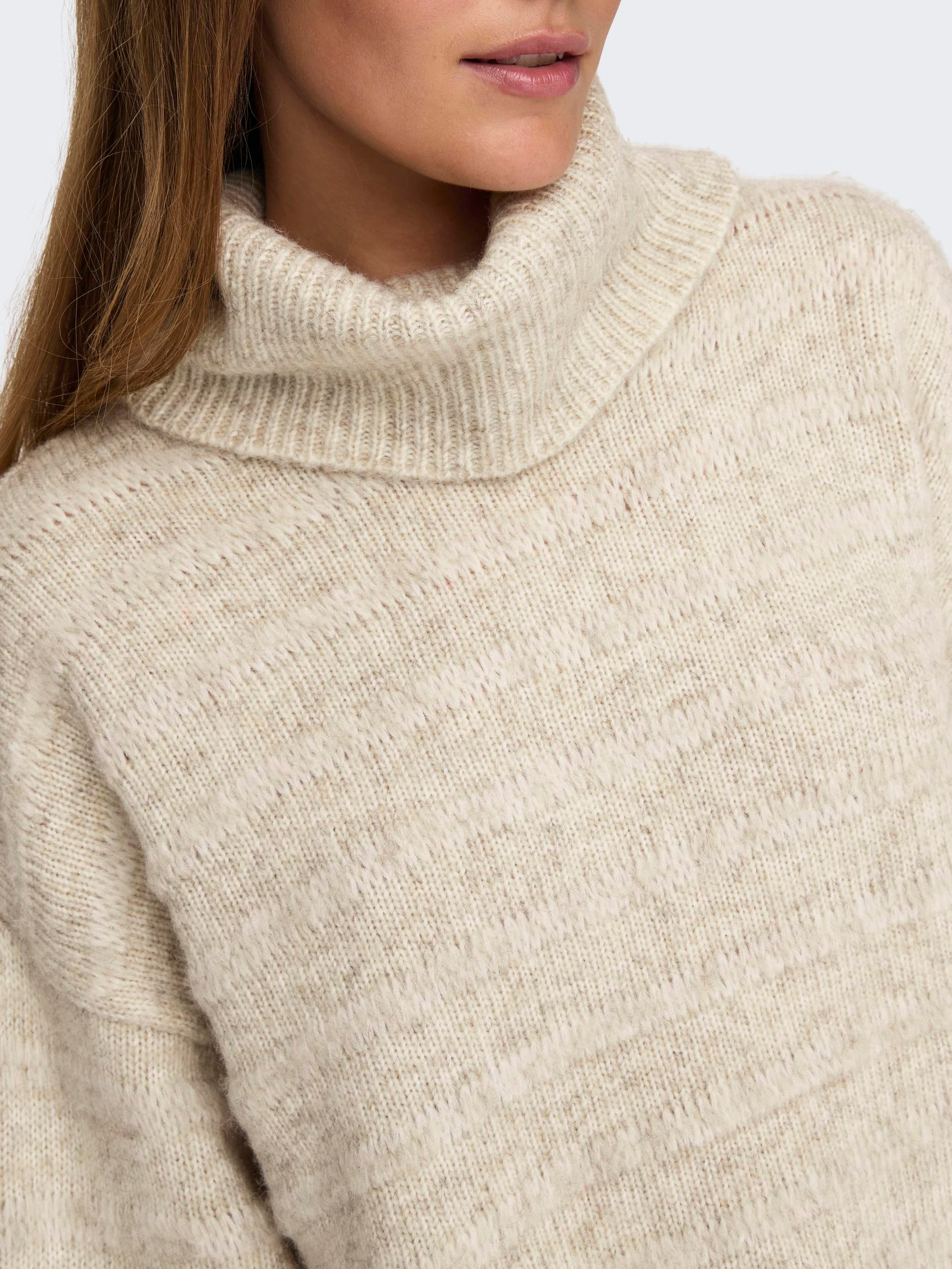 ONLY Rollkragenpullover »ONLCELINA LIFE LS LOOSE ROLLNECK CC KNT«
