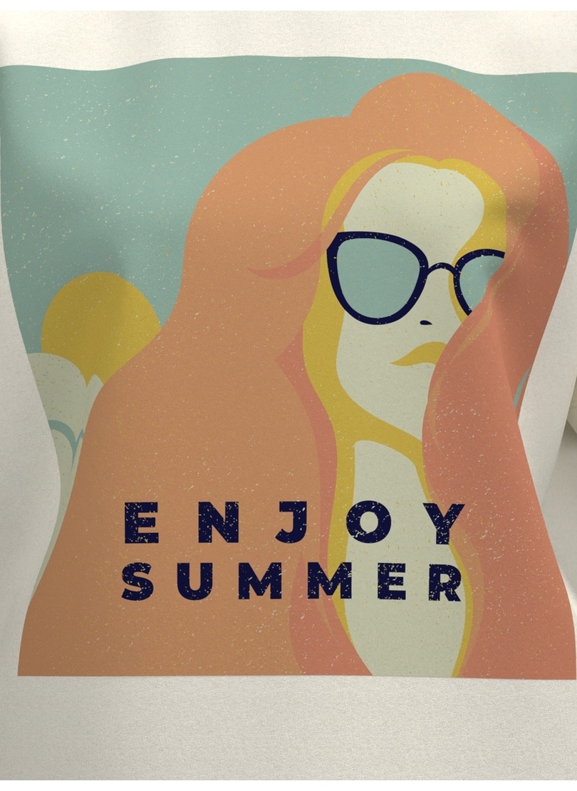 Trigema T-Shirt »TRIGEMA T Shirt mit Druck "Enjoy Summer"« 1