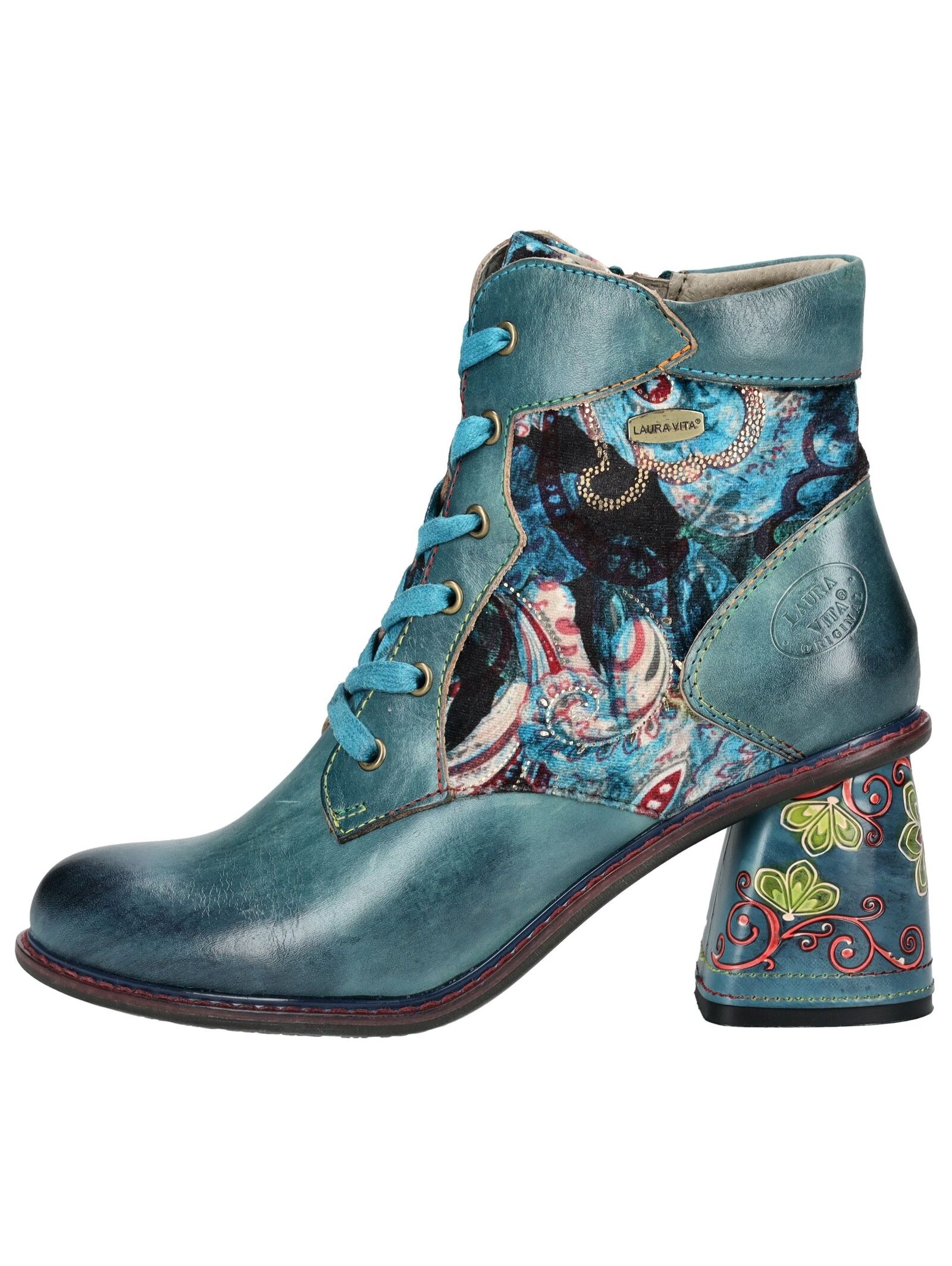 LAURA VITA Schnürstiefelette »LAURA VITA Stiefelette Leder/Textil«