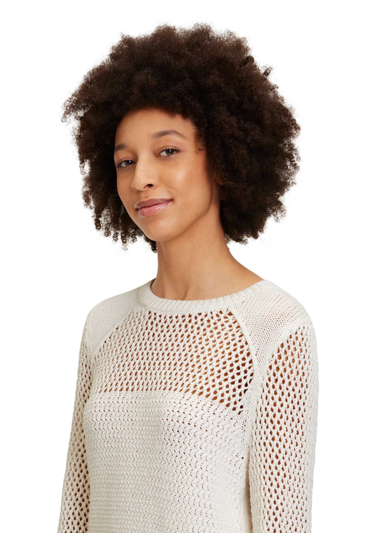 Betty Barclay Kurzarmshirt »Betty Barclay Grobstrick-Pullover mit Strickdetails«, (1 tlg.), Struktur