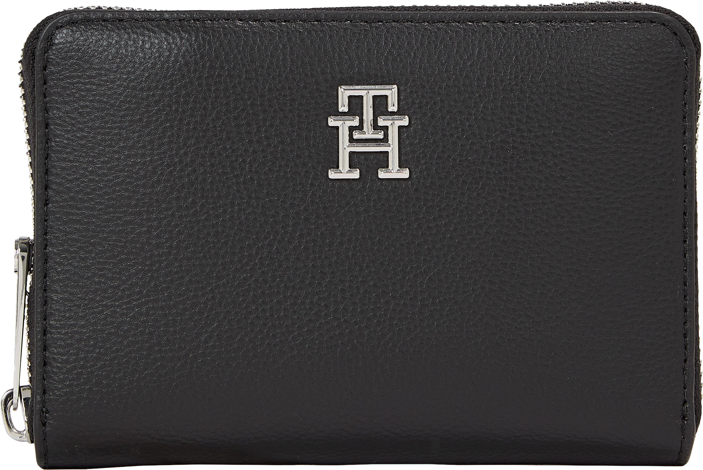 Tommy Hilfiger Geldbörse "TH ESSENTIAL SC MED ZA", mit goldenen Details