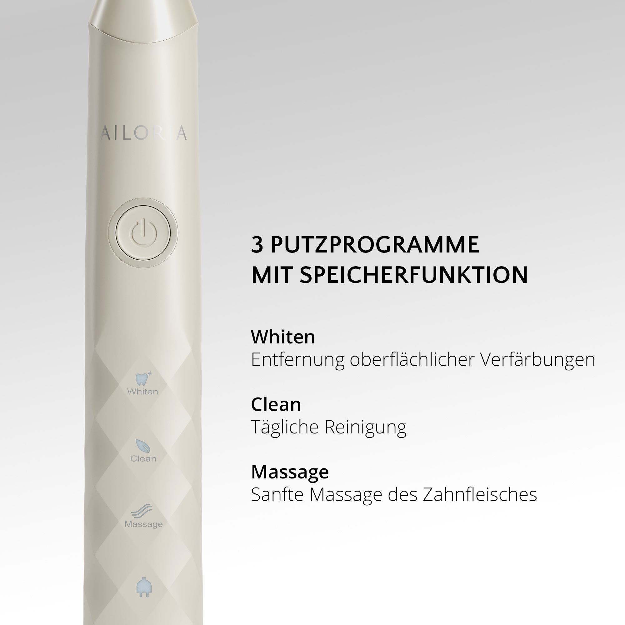 AILORIA Schallzahnbürste »USB-Schallzahnbürste SHINE BRIGHT«
