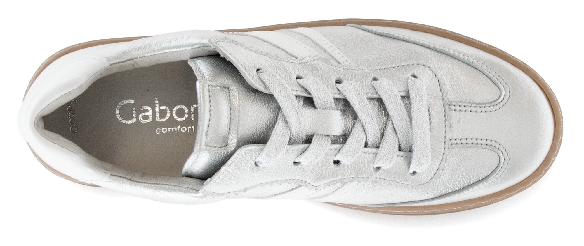 Gabor Plateausneaker »FLORENZ«, Freizeitschuh, Halbschuh, Schnürer in bequemer Schuhweite G (=weit)
