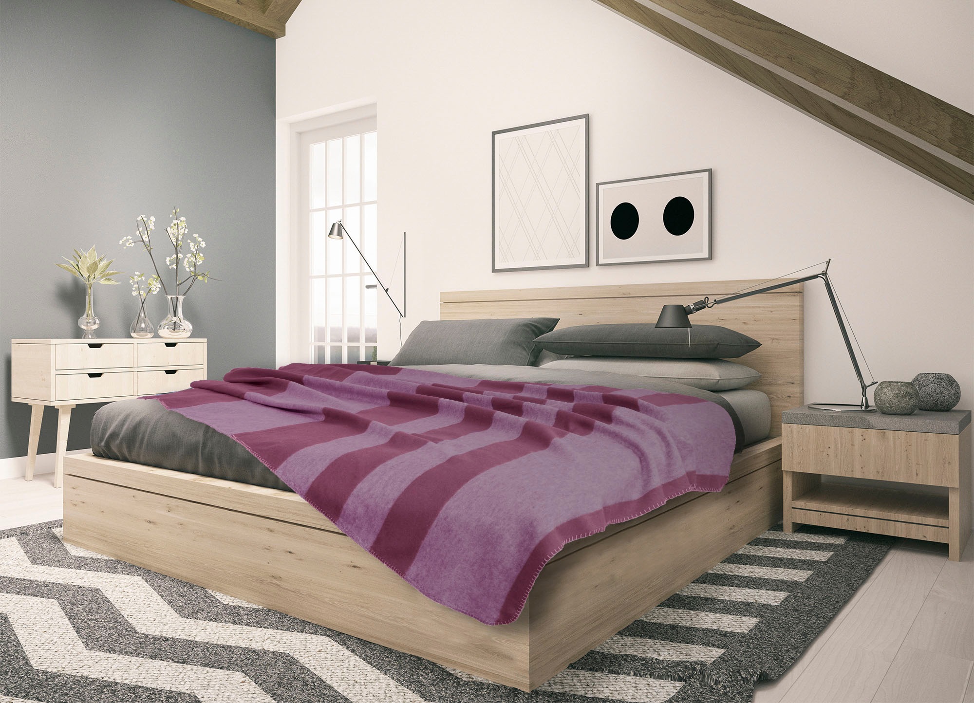 SETEX Wohndecke "Kuscheldecke" mit Streifen, Kuscheldecke günstig online kaufen